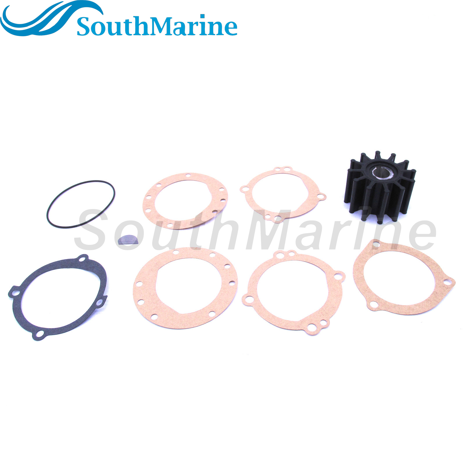 Flexible Water Pump Impeller with Gasket & O-Ring for Sherwood 10615K /for JABSCO 18948-0001-P 09-702B /for Sierra 18-3047 /for Volvo Penta 835874