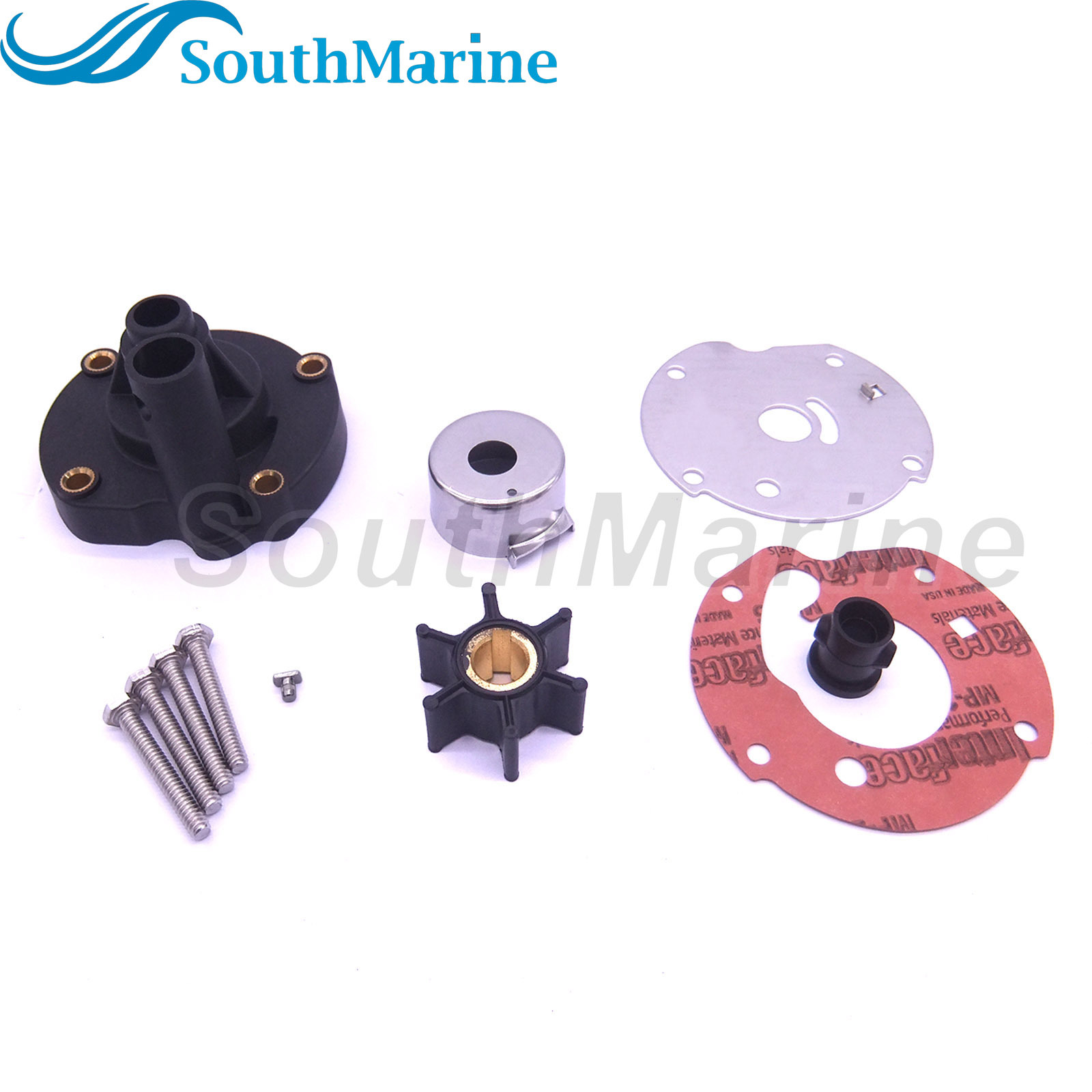 Boat Motor 0391391 0382797 0763758 0778166 Water Pump Repair Kit with Housing for Evinrude Johnson OMC BRP 5.5HP 6HP 7.5HP Outboard Engine