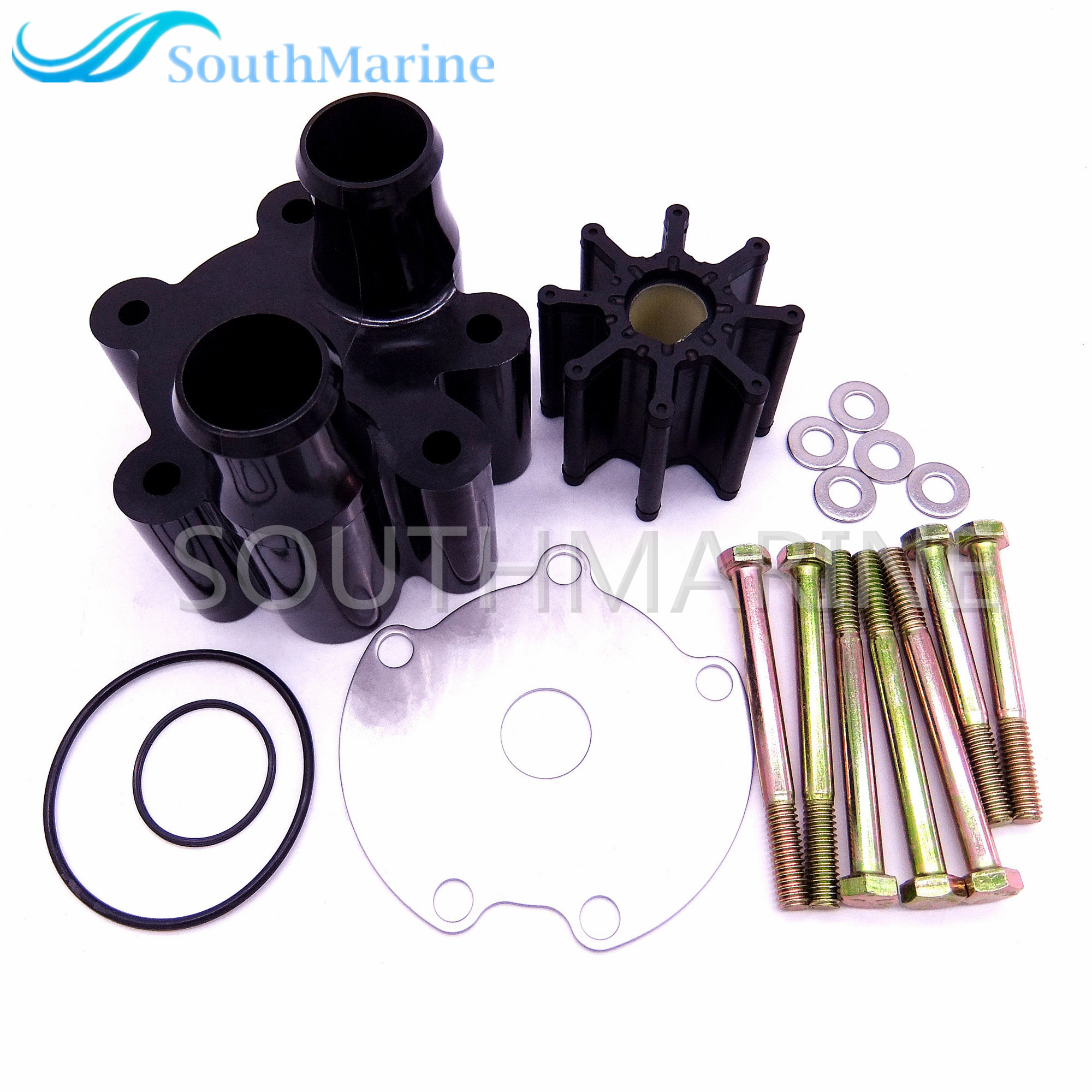 SouthMarine Boat Motor 46-807151A14 46-807151A7 for Mercury for MerCruiser Bravo Water Pump Impeller Kit 18-3150