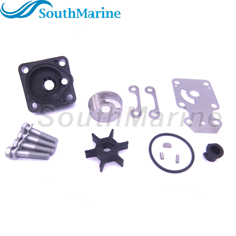 Boat Motor 6AH-W0078-00 6AH-W0078-01 Water Pump Repair Kit with Housing for Yamaha 15HP 20HP Outboard Engine,for Sierra Marine 18-3479