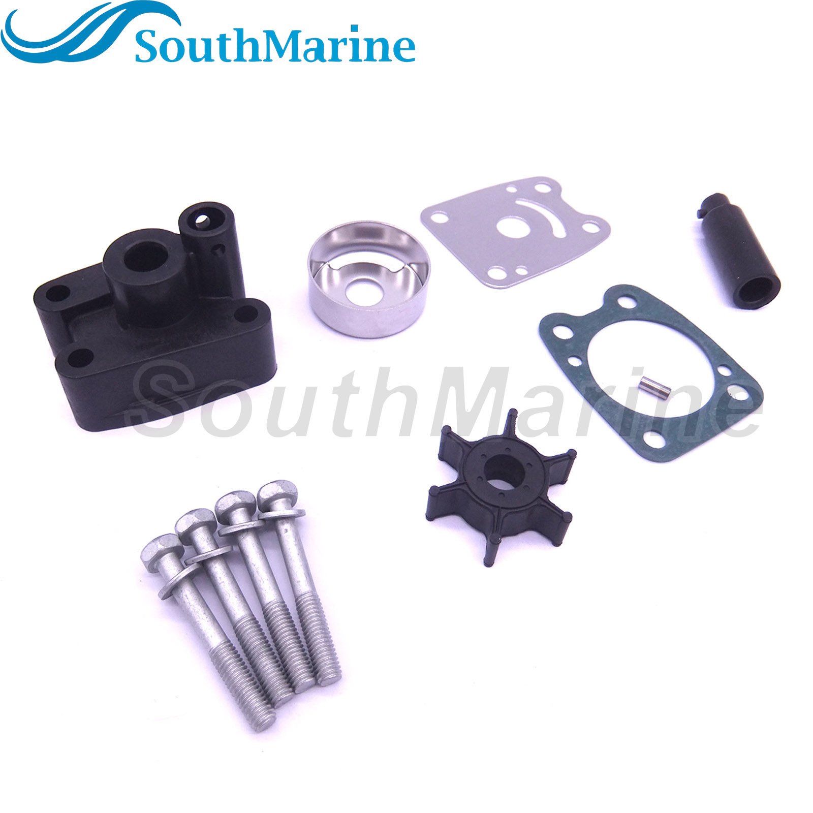 Boat Motor 6E0-W0078-00 6E0-W0078-01 6E0-W0078-02 6E0-W0078-A2 Water Pump Repair Kit with Housing for Yamaha 4HP 5HP 4A 5C Outboard Engine