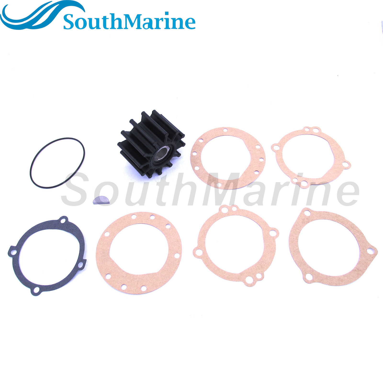Flexible Water Pump Impeller with Gasket & O-Ring for Sherwood 10615K /for JABSCO 18948-0001-P 09-702B /for Sierra 18-3047 /for Volvo Penta 835874