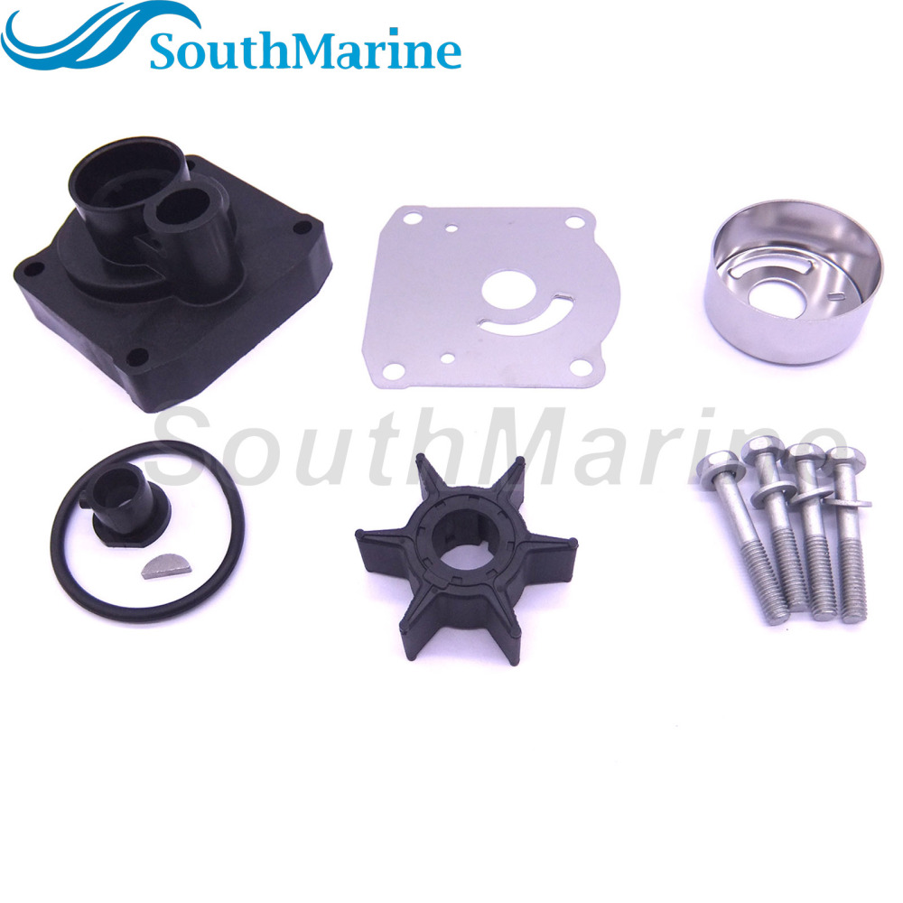Boat Motor 61N-W0078-11 61N-W0078-13 Water Pump Repair Kit with Housing for Yamaha 25HP Outboard Engine,for Sierra Marine 18-3432