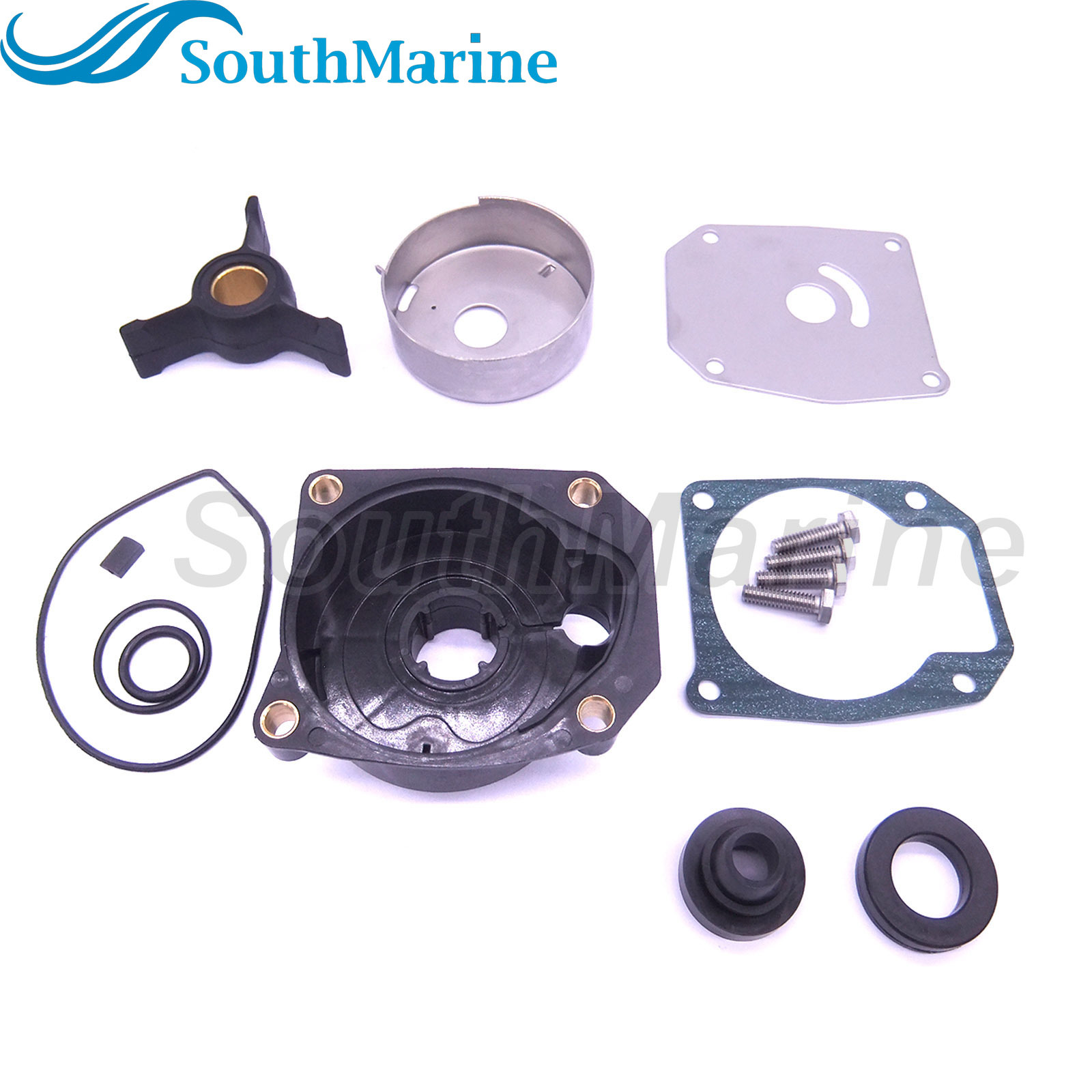Boat Engine 0438592 0433548 0433549 0777805 Water Pump Repair Kit with Housing for Evinrude Johnson OMC BRP 40/50HP Outboard,for Sierra Marine 18-3454