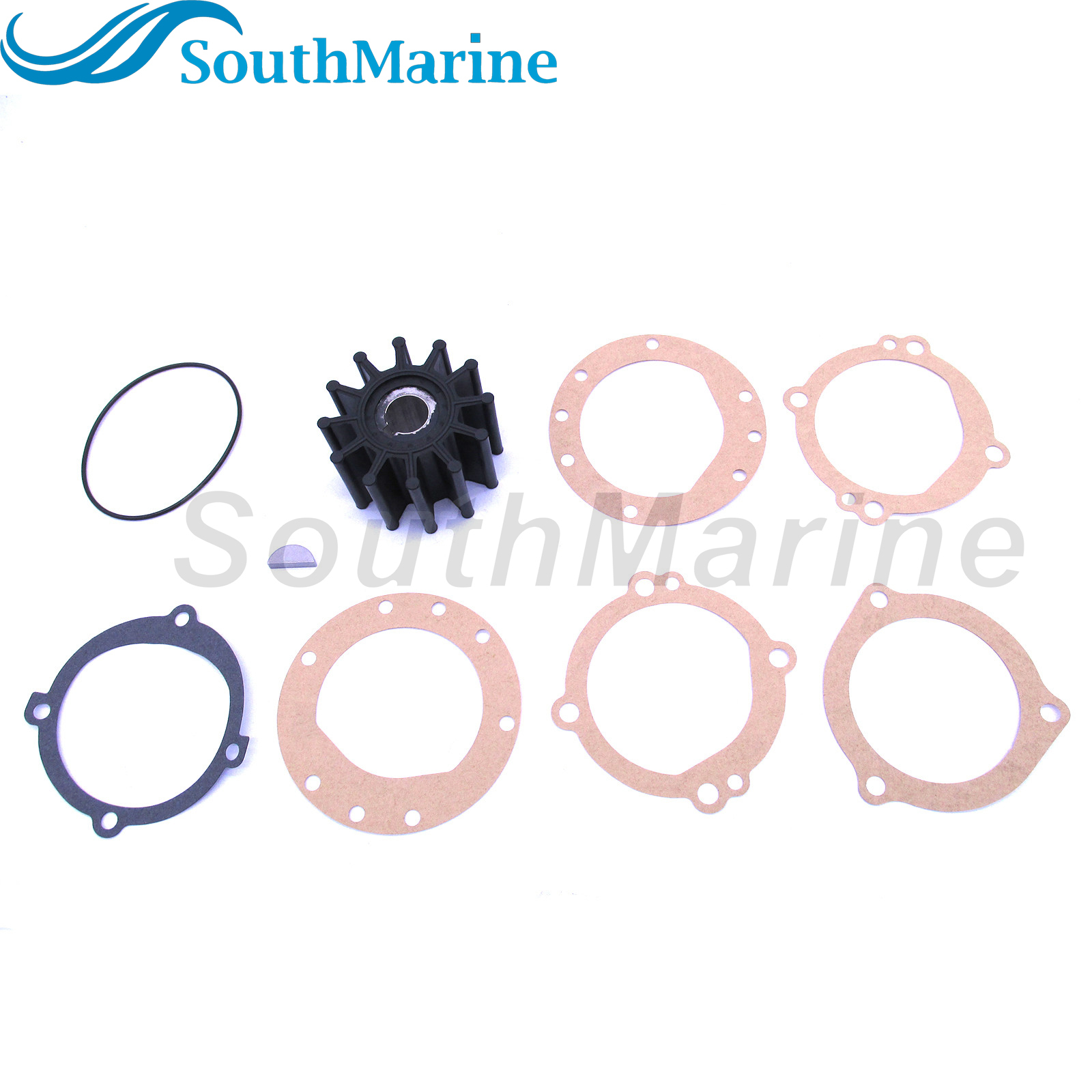 Flexible Water Pump Impeller with Gasket & O-Ring for Sherwood 10615K /for JABSCO 18948-0001-P 09-702B /for Sierra 18-3047 /for Volvo Penta 835874