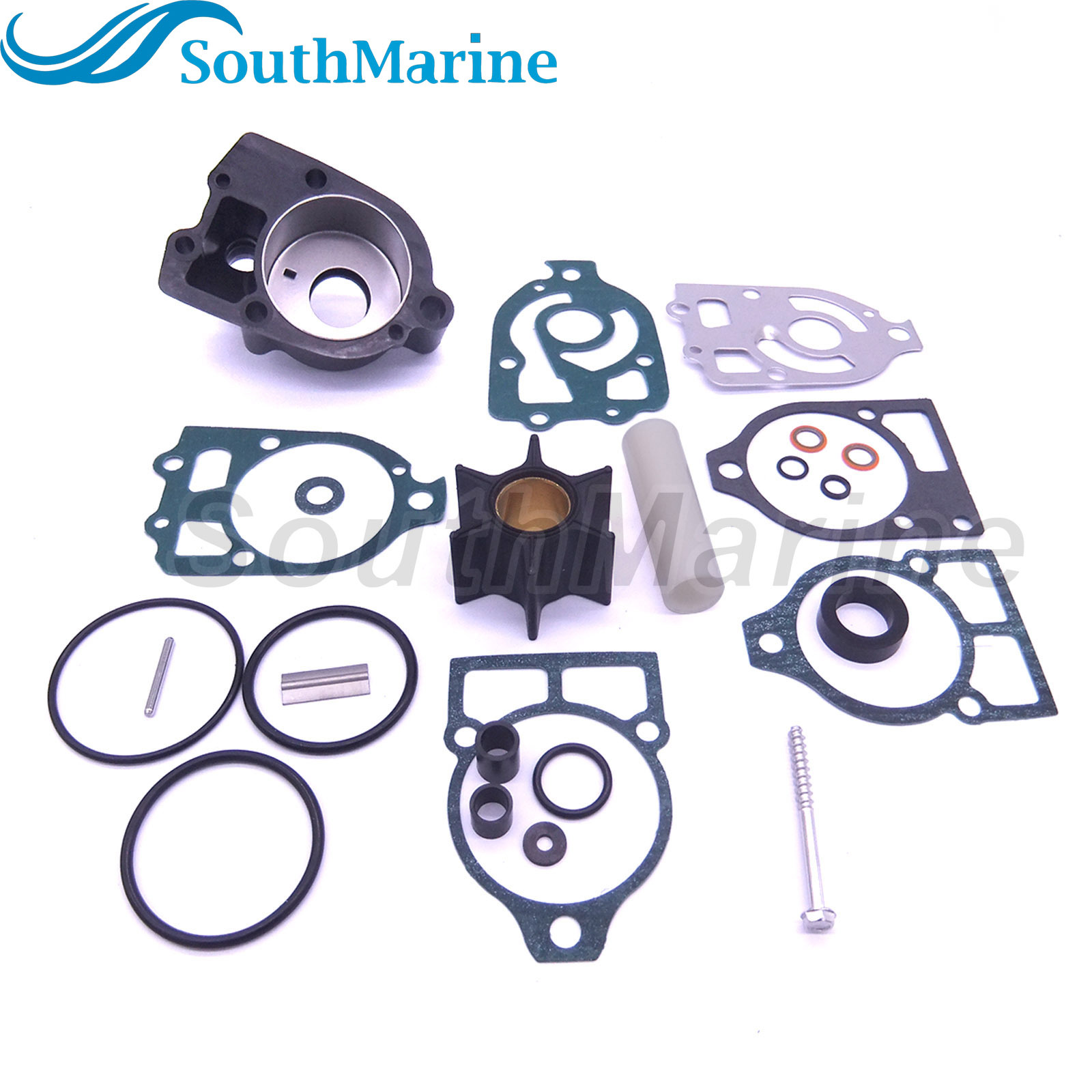 Water Pump Repair Kit with Housing 46-96148Q8/T8/A8 /A5 46-42579A4 46-44292A4 46-48747A3 for Mercury Mariner 80-225HP Outboard,for 18-3316/17 Sierra