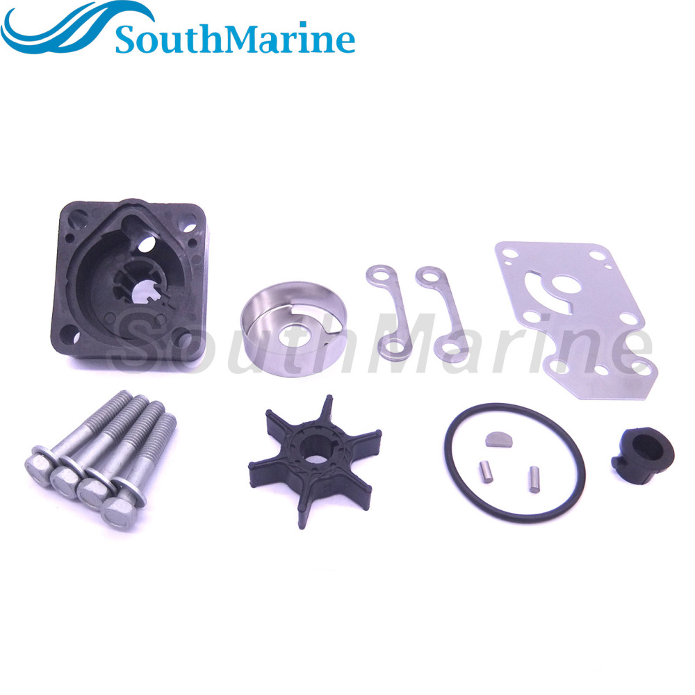 Boat Motor 6AH-W0078-00 6AH-W0078-01 Water Pump Repair Kit with Housing for Yamaha 15HP 20HP Outboard Engine,for Sierra Marine 18-3479