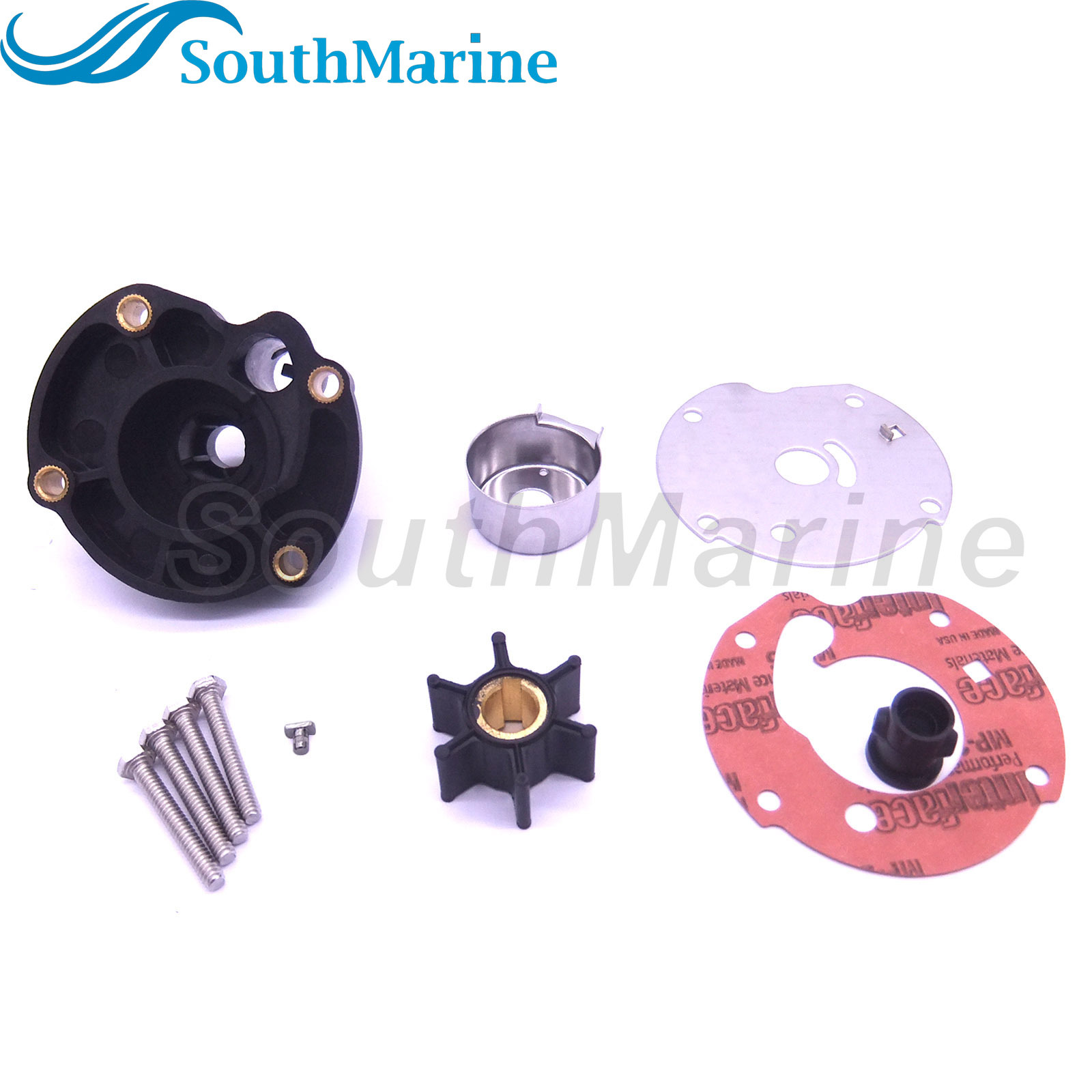 Boat Motor 0391391 0382797 0763758 0778166 Water Pump Repair Kit with Housing for Evinrude Johnson OMC BRP 5.5HP 6HP 7.5HP Outboard Engine