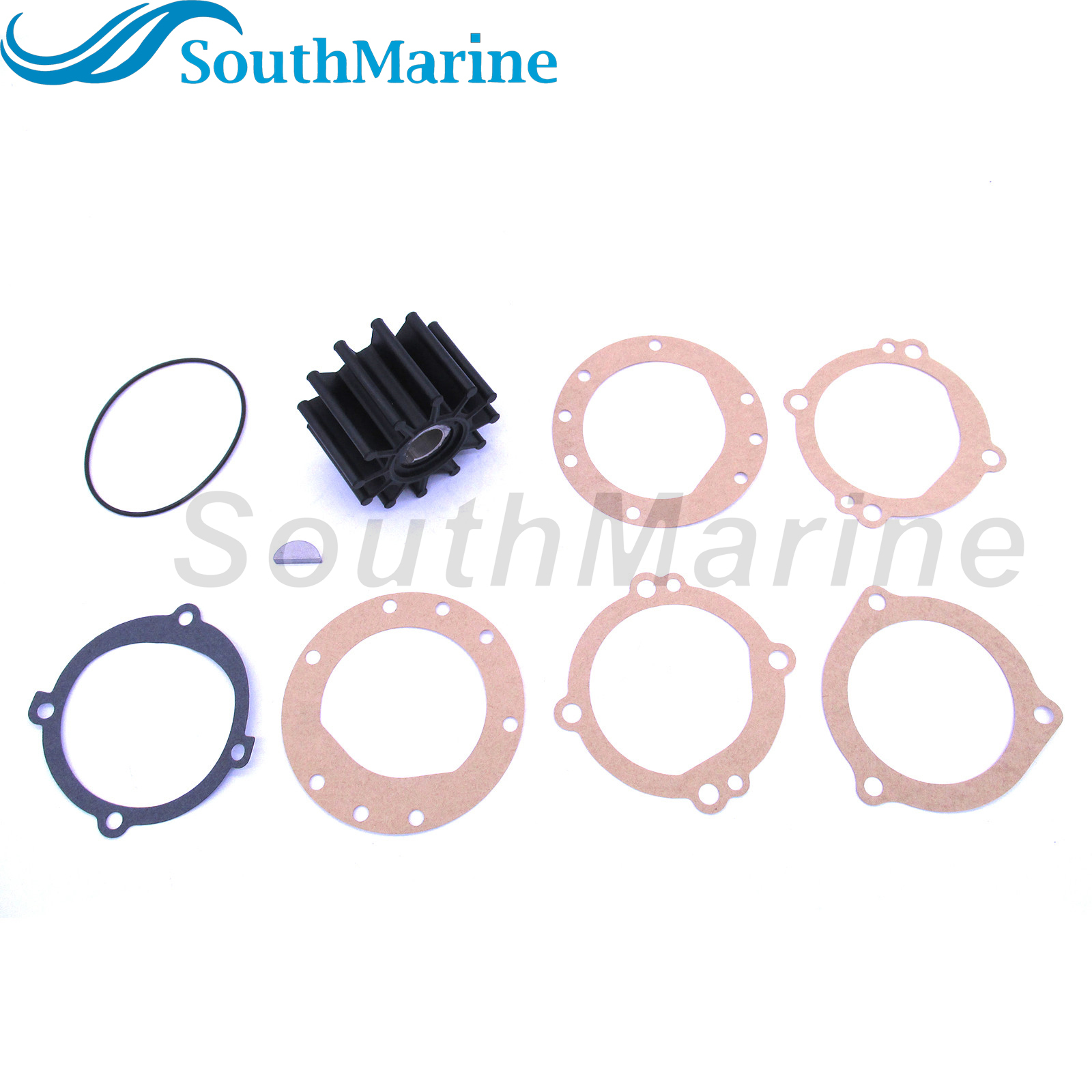 Flexible Water Pump Impeller with Gasket & O-Ring for Sherwood 10615K /for JABSCO 18948-0001-P 09-702B /for Sierra 18-3047 /for Volvo Penta 835874