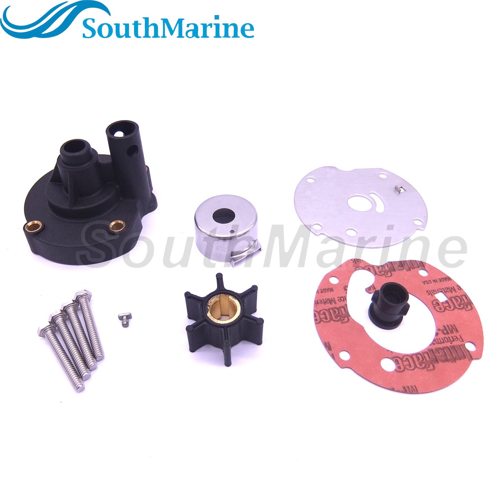Boat Motor 0391391 0382797 0763758 0778166 Water Pump Repair Kit with Housing for Evinrude Johnson OMC BRP 5.5HP 6HP 7.5HP Outboard Engine