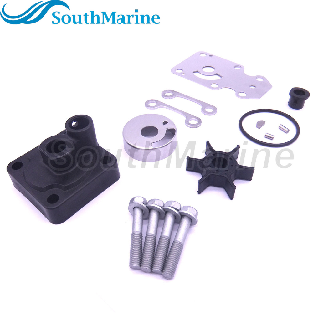 Boat Motor 6AH-W0078-00 6AH-W0078-01 Water Pump Repair Kit with Housing for Yamaha 15HP 20HP Outboard Engine,for Sierra Marine 18-3479