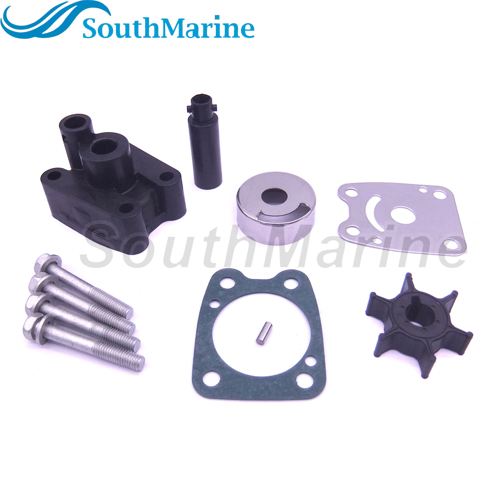 Boat Motor 6E0-W0078-00 6E0-W0078-01 6E0-W0078-02 6E0-W0078-A2 Water Pump Repair Kit with Housing for Yamaha 4HP 5HP 4A 5C Outboard Engine