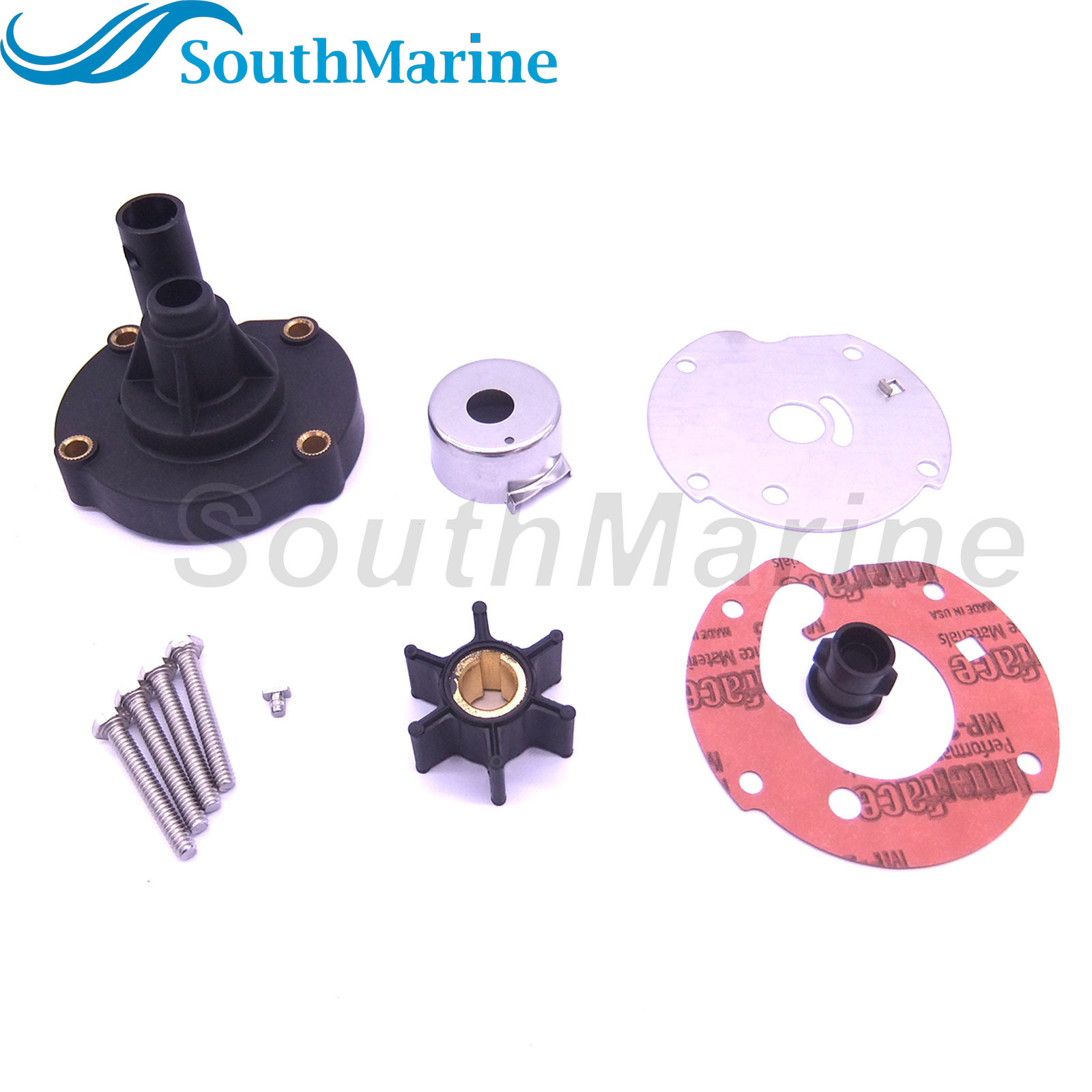 Boat Motor 0391391 0382797 0763758 0778166 Water Pump Repair Kit with Housing for Evinrude Johnson OMC BRP 5.5HP 6HP 7.5HP Outboard Engine