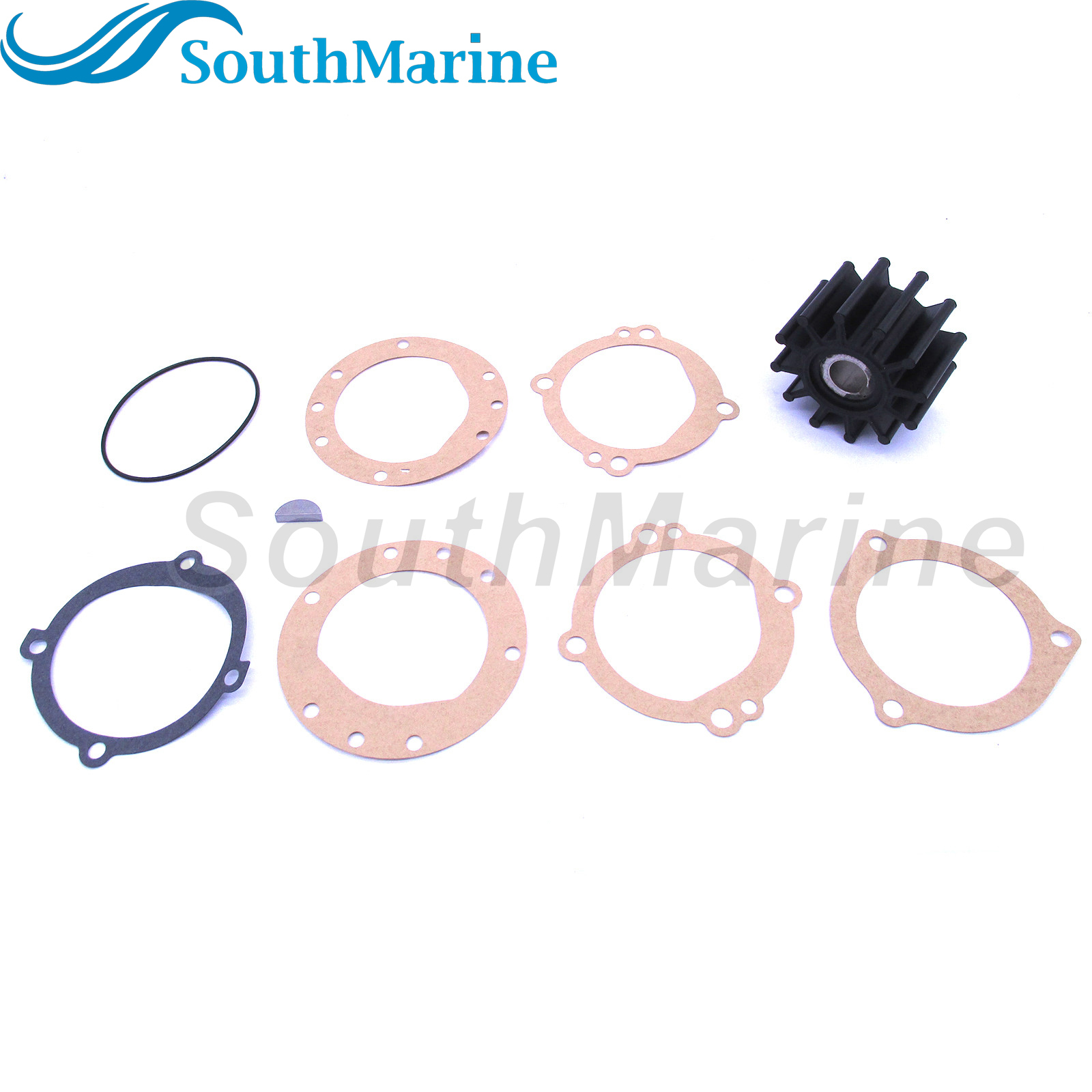 Flexible Water Pump Impeller with Gasket & O-Ring for Sherwood 10615K /for JABSCO 18948-0001-P 09-702B /for Sierra 18-3047 /for Volvo Penta 835874