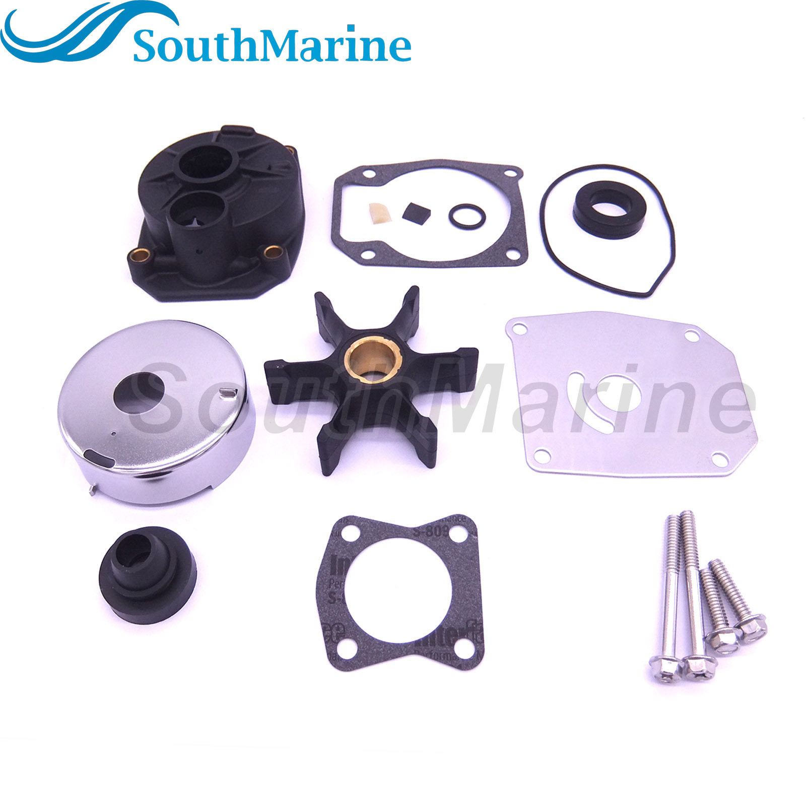 Boat Motor 5000308 Water Pump Repair Kit with Housing for Evinrude Johnson OMC BRP 40HP 50HP 55HP 60HP Outboard Engine