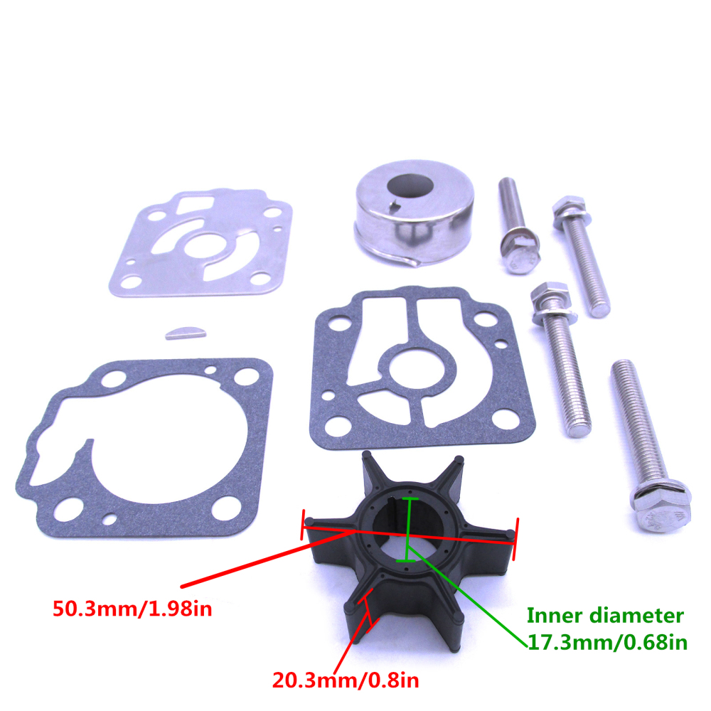 Boat Engine 3T5-87322-3 3T5873223 3T5873223M 3T5873220M 3T5873221M 3T5873222M Water Pump Repair Kit for Nissan for TohatsuOutboard Motor 40HP 50HP
