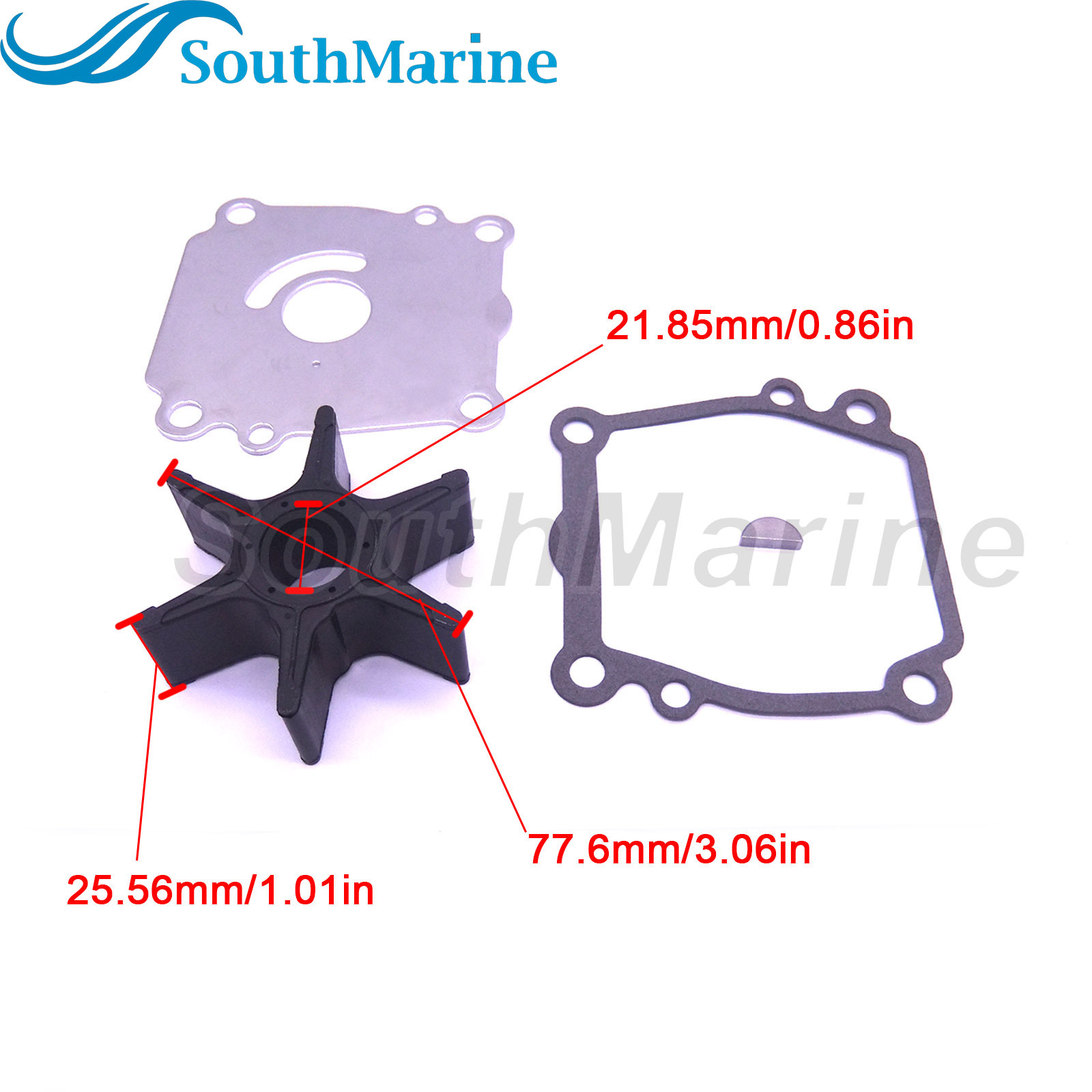 Boat Motor 05031731 0766487 Water Pump Repair Kit Without Housing for Evinrude Johnson OMC 60HP 70HP Outboard Engine,for Sierra Marine 18-3254