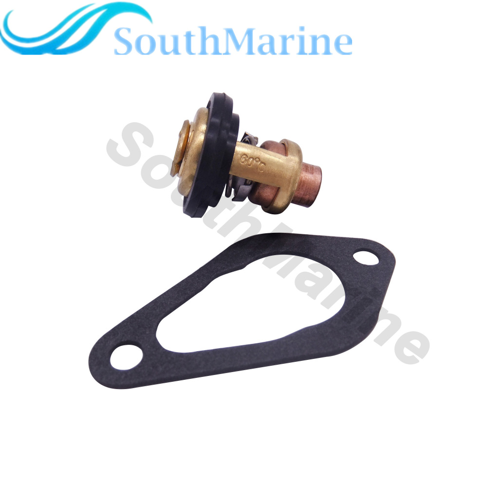 Boat Engine 3R3-01030-0 3R3010300M 3NV-01030-0 3NV010300M Thermostat & 346-01032-0 346010320M Gasket for Nissan for Tohatsu Outboard MFS8-MFS30
