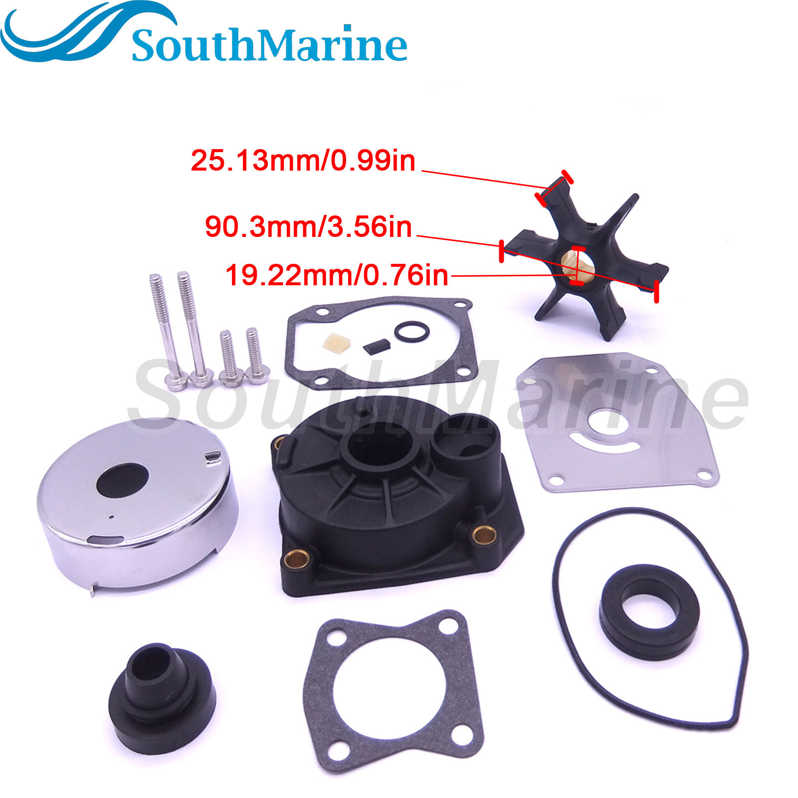 Boat Motor 5000308 Water Pump Repair Kit with Housing for Evinrude Johnson OMC BRP 40HP 50HP 55HP 60HP Outboard Engine