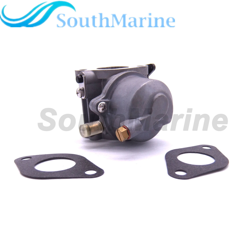 Boat Engine 67D-14301-10 67D-14301-11 67D-14301-12/13 18-34601 Carbs Carburetor Assy and 68D-E3646-A0 Gaskets (2 pcs) kit for Yamaha 4/5hp F4A F4M