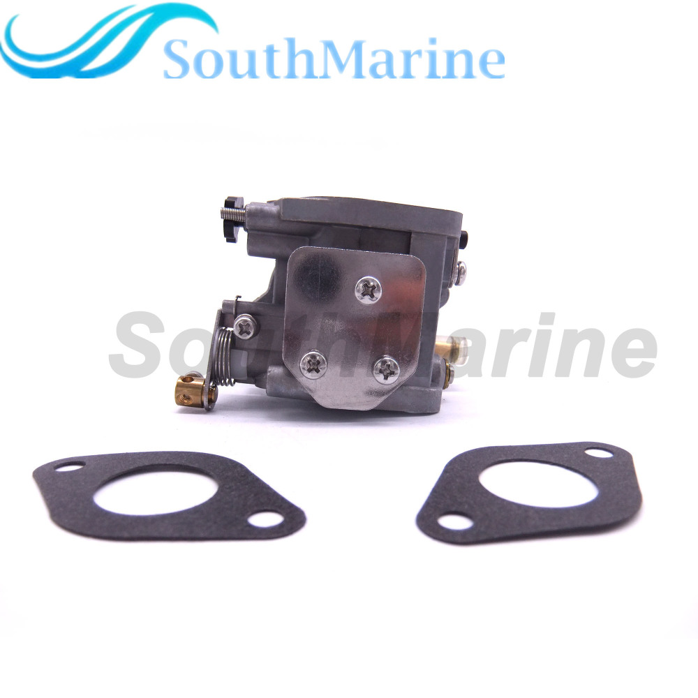 Boat Engine 67D-14301-10 67D-14301-11 67D-14301-12/13 18-34601 Carbs Carburetor Assy and 68D-E3646-A0 Gaskets (2 pcs) kit for Yamaha 4/5hp F4A F4M
