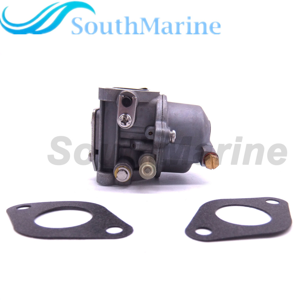 Boat Engine 67D-14301-10 67D-14301-11 67D-14301-12/13 18-34601 Carbs Carburetor Assy and 68D-E3646-A0 Gaskets (2 pcs) kit for Yamaha 4/5hp F4A F4M