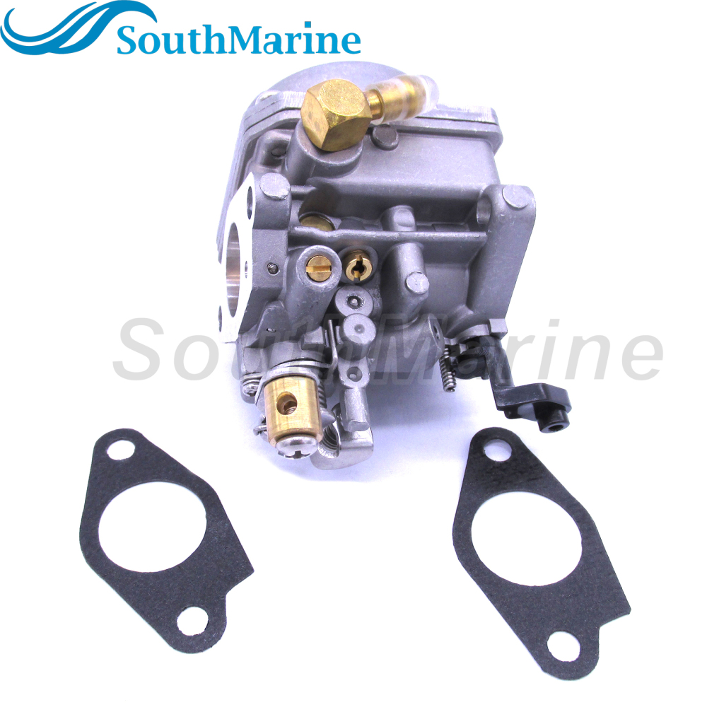 Boat Motor 6BX-14301-10 6BX-14301-11 6BX-14301-00 Carburetor Assy and 6BX-E3646-00 6EE-E3646-00 Gaskets (2 pcs) for Yamaha 4-stroke F6 Outboard Engine