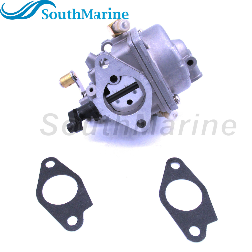 Boat Motor 6BX-14301-10 6BX-14301-11 6BX-14301-00 Carburetor Assy and 6BX-E3646-00 6EE-E3646-00 Gaskets (2 pcs) for Yamaha 4-stroke F6 Outboard Engine