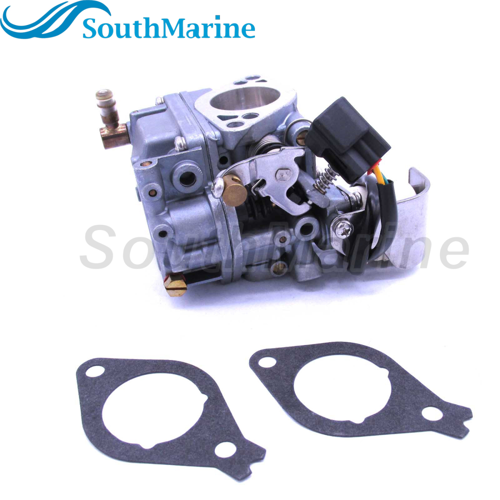 Boat Motor 6BL-14301-00 6BL-14301-10 Carburetor Assy and 6BL-13646-00 Gaskets (2 pcs) for Yamaha 4-stroke F25 Outboard Engine