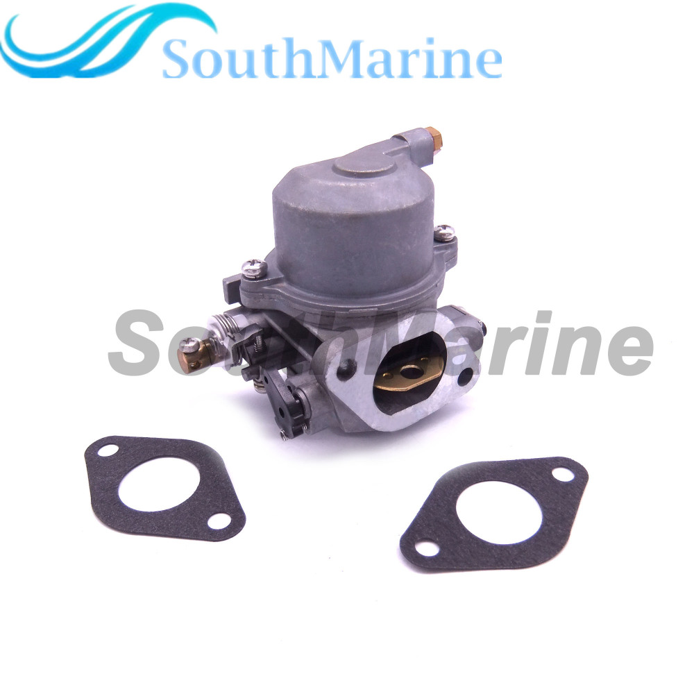 Boat Engine 67D-14301-10 67D-14301-11 67D-14301-12/13 18-34601 Carbs Carburetor Assy and 68D-E3646-A0 Gaskets (2 pcs) kit for Yamaha 4/5hp F4A F4M