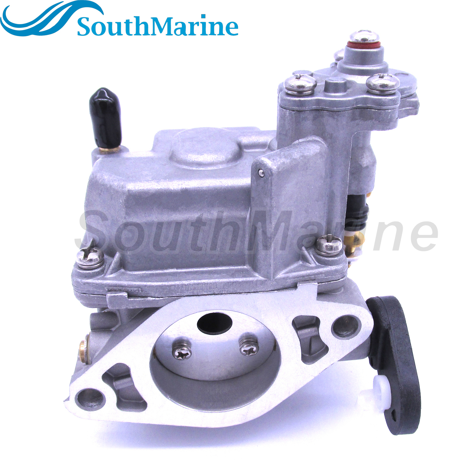 Boat Engine Carbs Carburetor Assy 66M-14301-11 66M-14301-00 66M-14301-00 6D4-14301-00 for Yamaha 4-stroke 15hp F15 Outboard,Handle Starter
