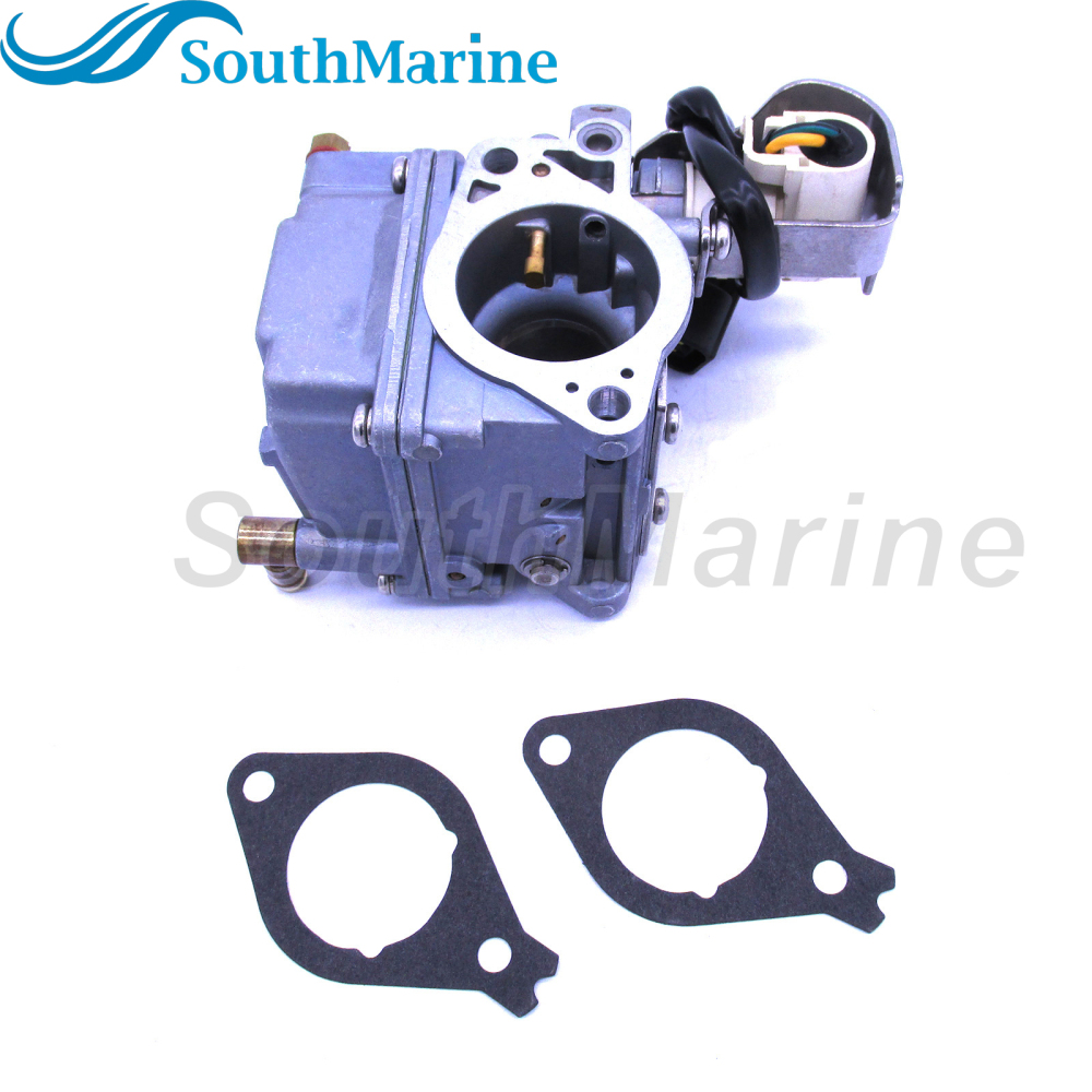 Boat Motor 6BL-14301-00 6BL-14301-10 Carburetor Assy and 6BL-13646-00 Gaskets (2 pcs) for Yamaha 4-stroke F25 Outboard Engine
