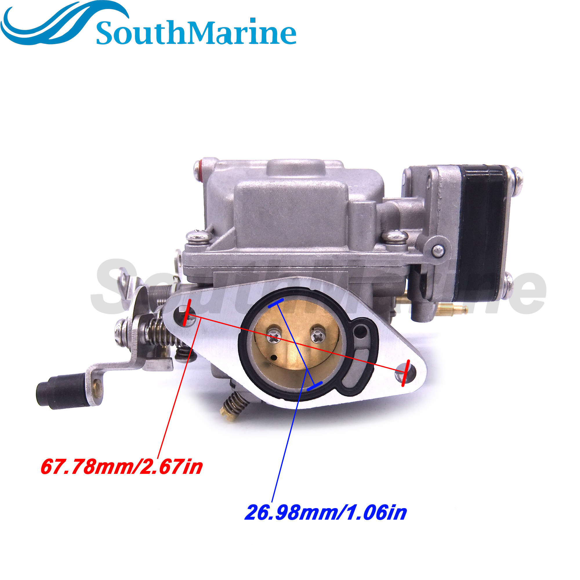 Boat Motor 6L2-14302-11 Carburetor Carb Assy for Yamaha Outboard Engine 25HP 2-Stroke