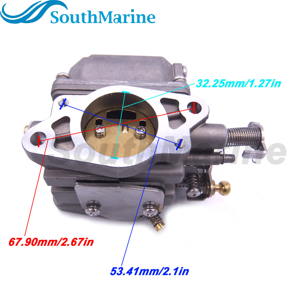 Boat Motor 6L2-14301-11 Carburetor Carb Assy for Yamaha Outboard Engine 25HP 25E 25M 2-Stroke
