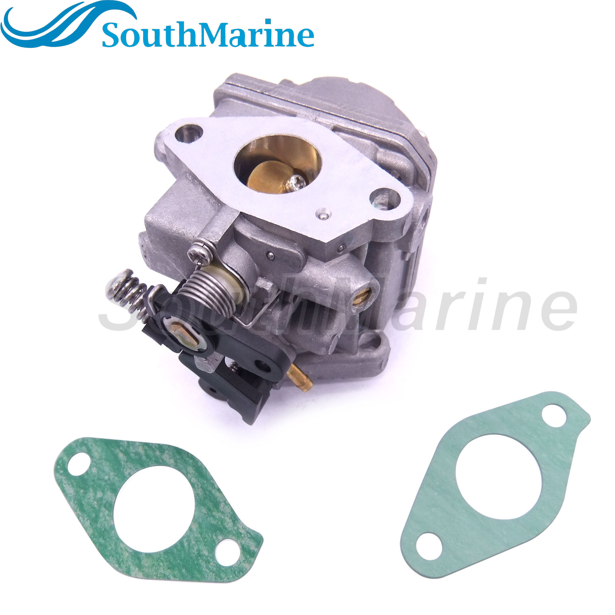 Boat Engine 3R1-03200-1/0 3AS-03200-0 3R1032001M/0M Carburetor Assy and 3H6-02011-0 3H6020110M Gasket for Tohatsu Nissan 4/5HP MFS5 NFS5 A2 B Outboard