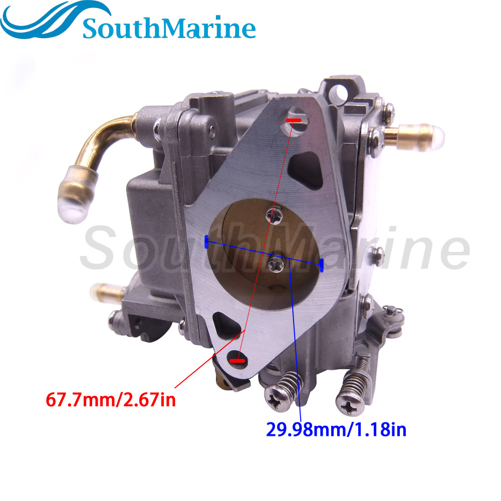 Boat Motor 8M0129551 8M0109534 853720T16 853720T20 Carburetor Assembly for Mercury Mariner Outboard Engine 4-Stroke 15HP 20HP, Tiller Model