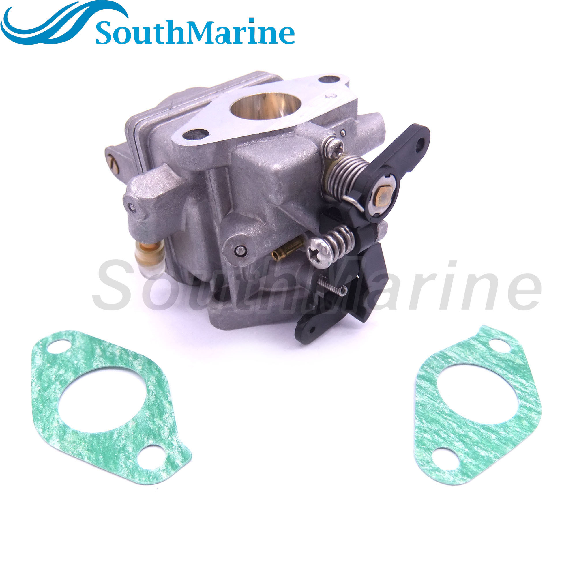 Boat Engine 3R1-03200-1/0 3AS-03200-0 3R1032001M/0M Carburetor Assy and 3H6-02011-0 3H6020110M Gasket for Tohatsu Nissan 4/5HP MFS5 NFS5 A2 B Outboard