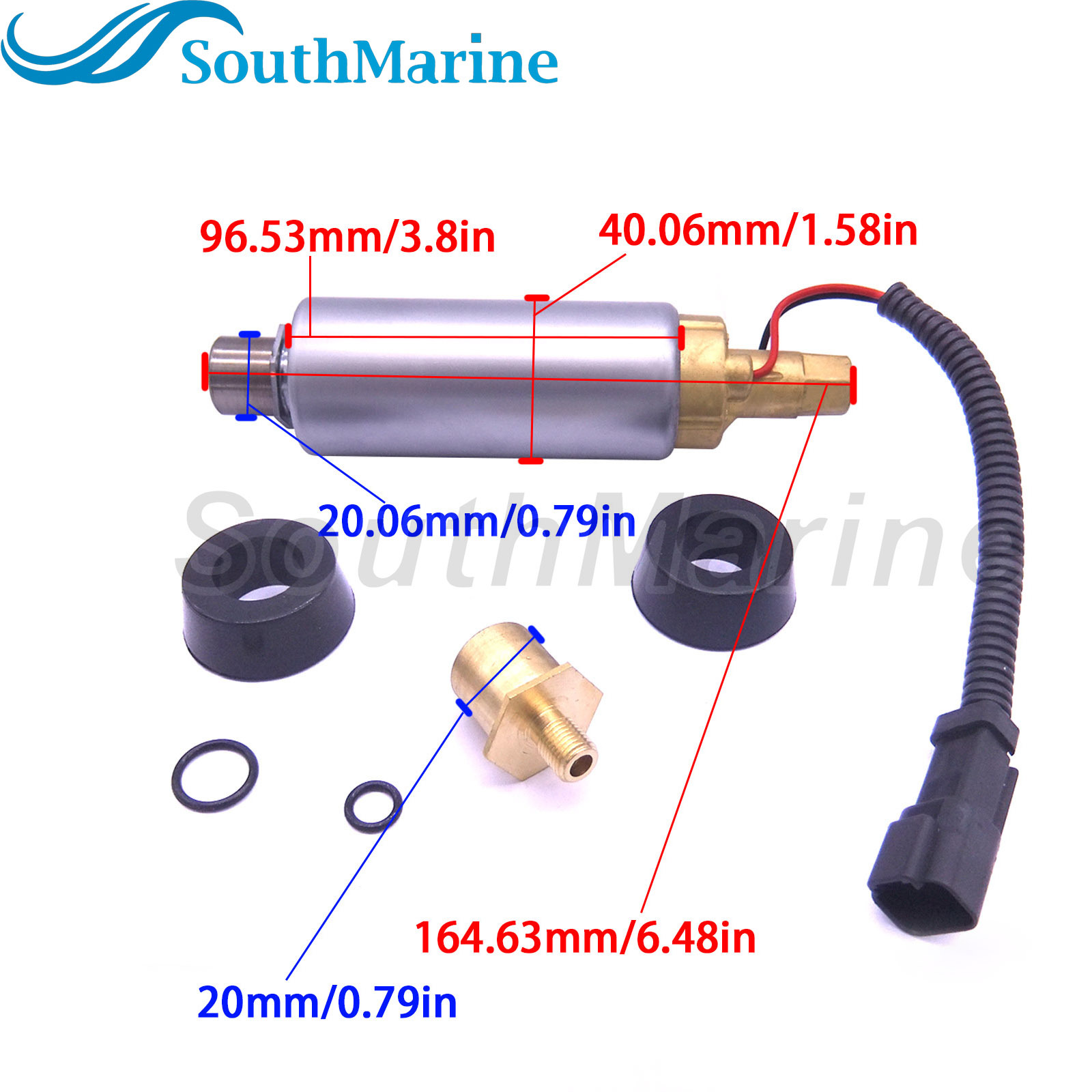 Boat Motor 861155A5 861155A6 Electric Fuel Pump for Mercury Mercruiser Outboard Engine 4.3L V6,fits Sierra Marine 18-8867