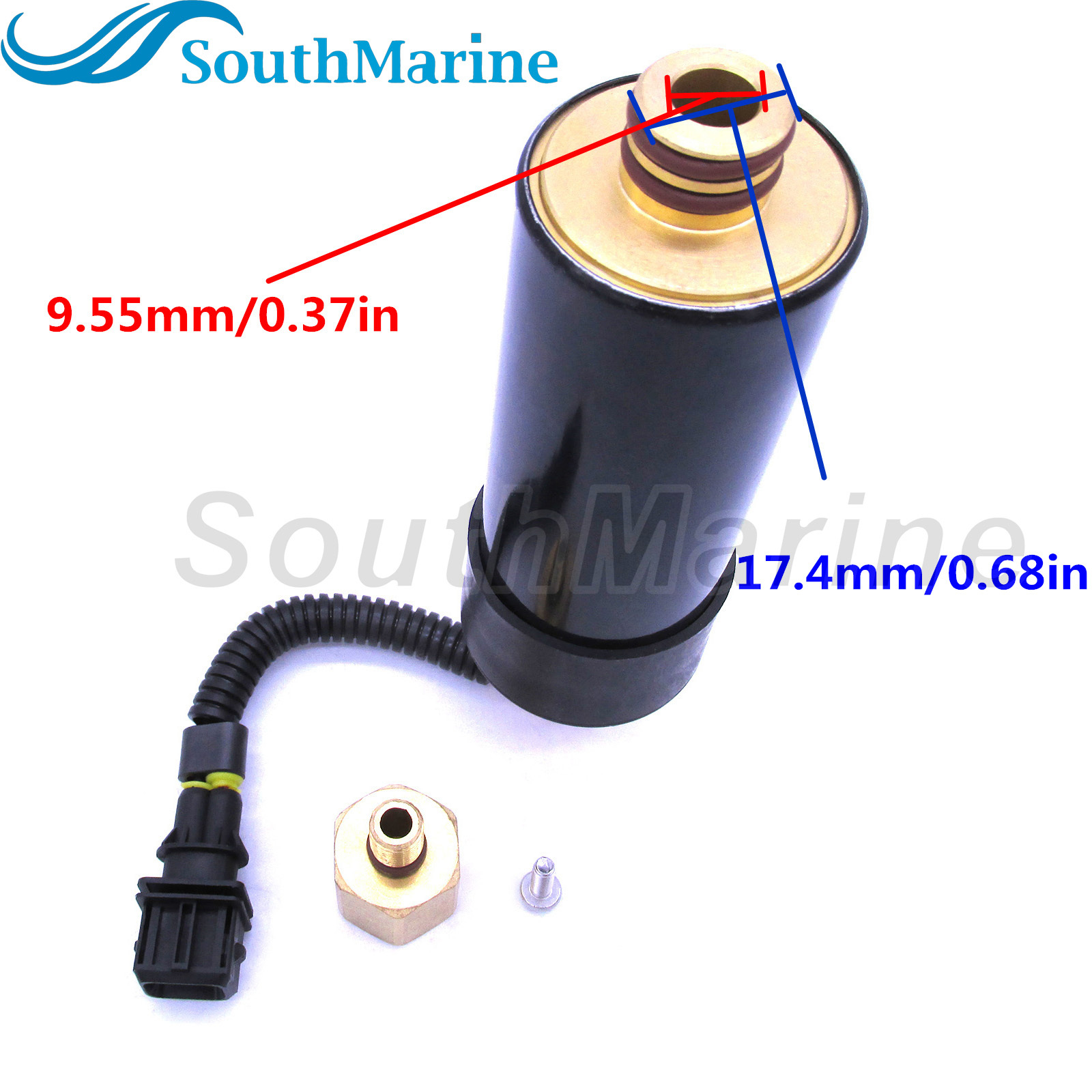 SouthMarine Boat Engine 3588865 High Pressure Electric Fuel Pump for Volvo Penta 4.3L, 5.0L, 5.7L, 7.4L, 8.1L Gi  for Evinrude Johnson OMC BRP