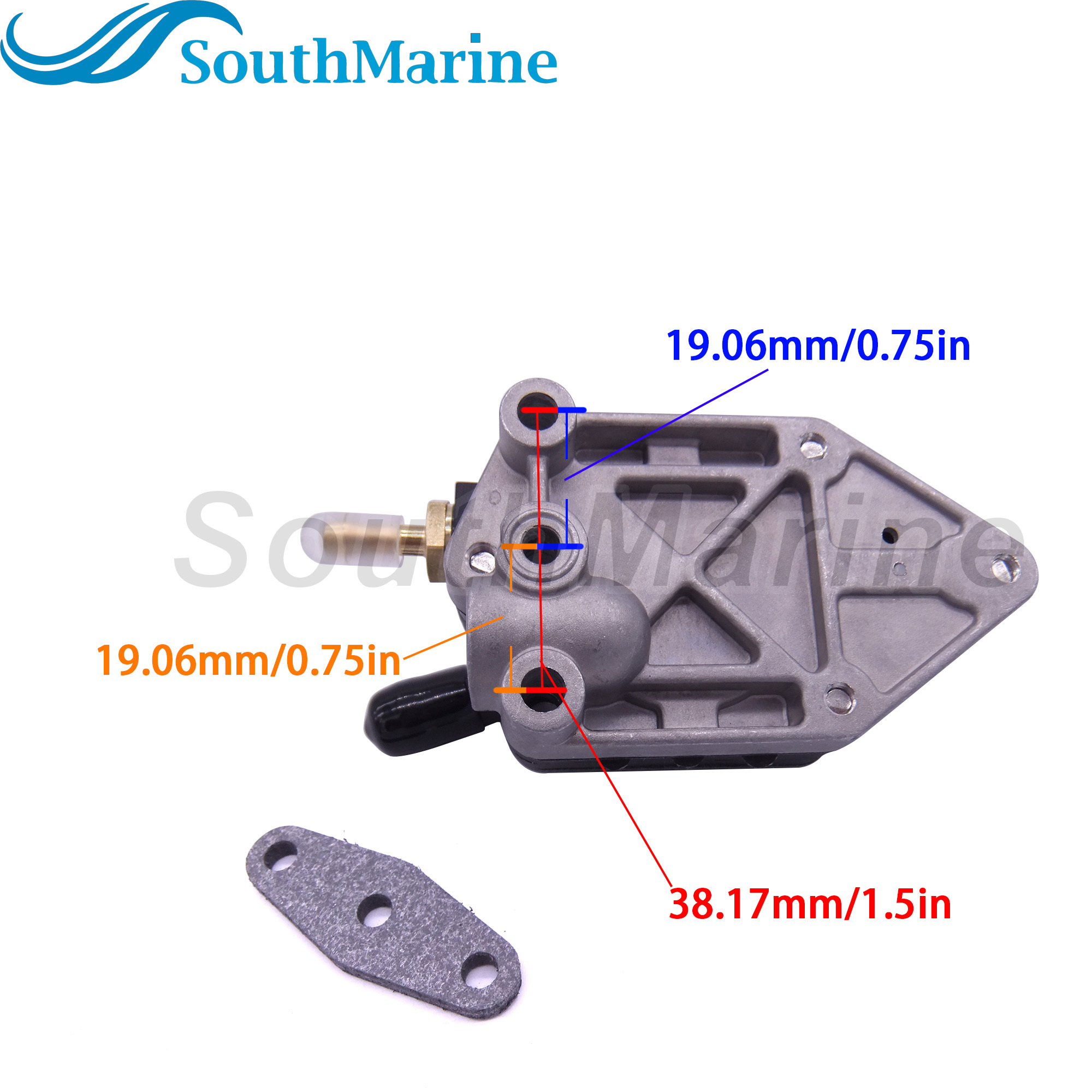 Outboard Engine 0438562 438562 0434728 434728 Fuel Pump for Johnson Evinrude OMC BRP 9.9hp 15hp Boat Motor, fit 18-7351 9-35351