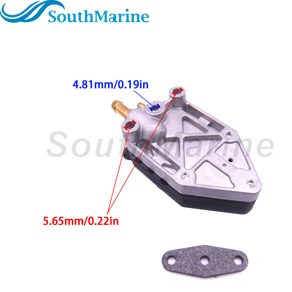 Outboard Engine 0438555 438555 0433386 433386 Fuel Pump for Johnson Evinrude OMC BRP 20HP-30HP Boat Motor Small Nipple,fit 18-7353 9-35353