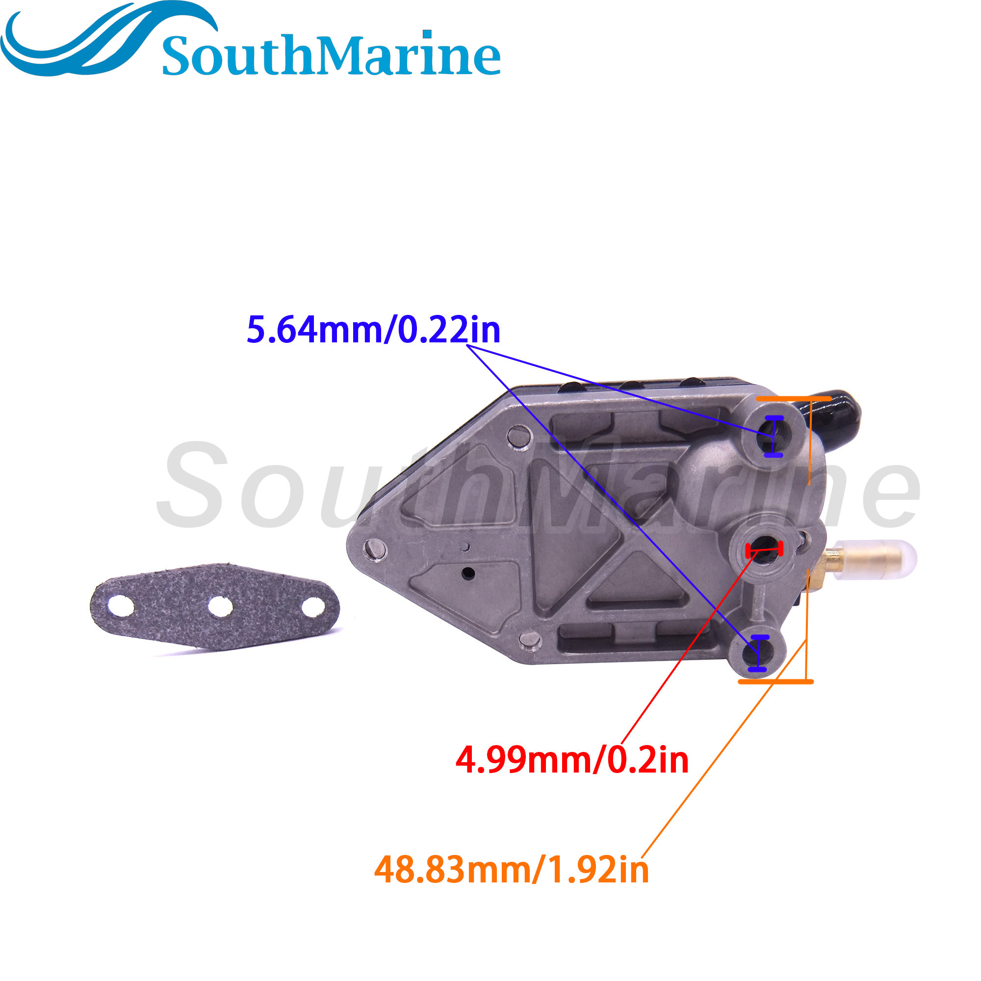 Outboard Engine 0438562 438562 0434728 434728 Fuel Pump for Johnson Evinrude OMC BRP 9.9hp 15hp Boat Motor, fit 18-7351 9-35351