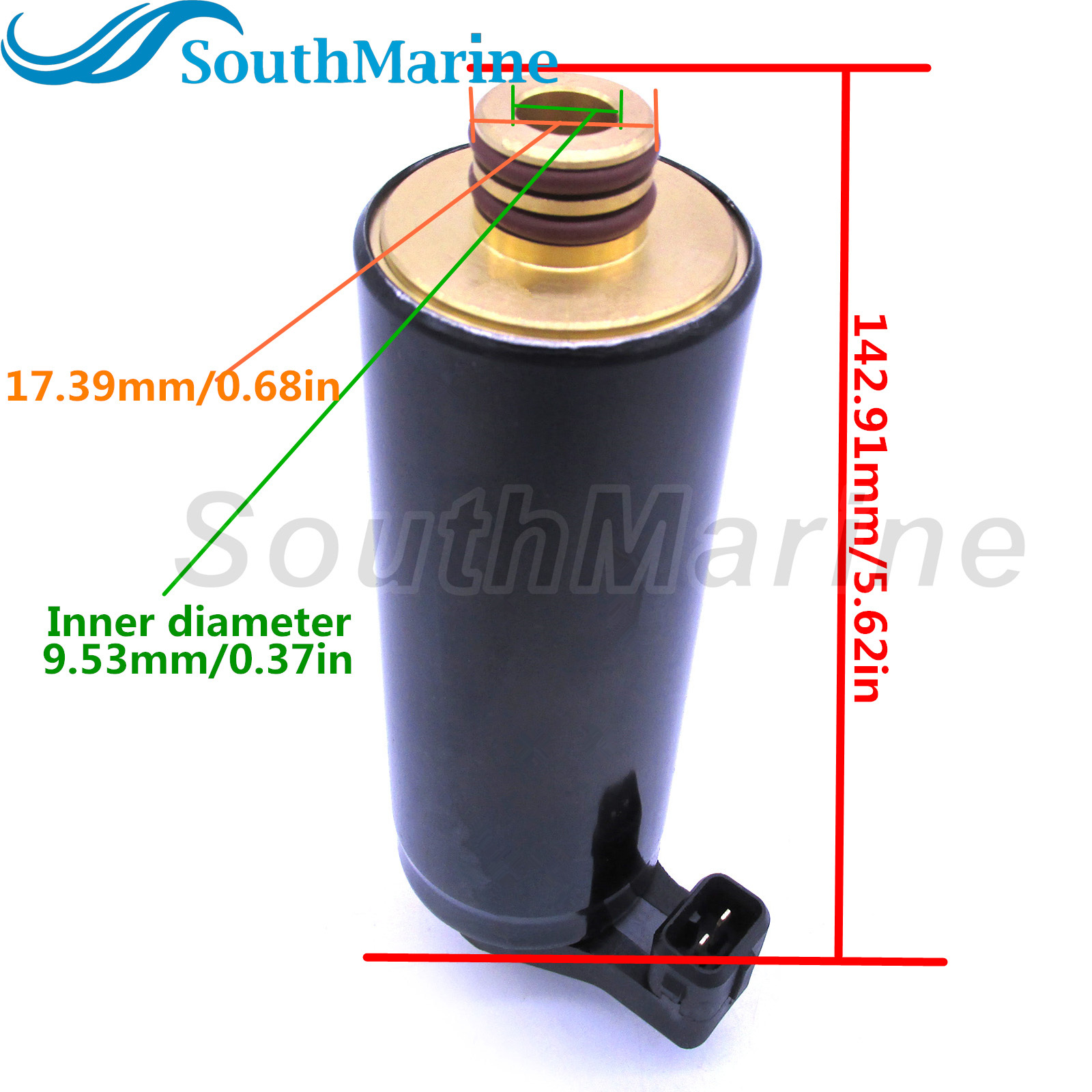 SouthMarine Boat Engine 3861355 Low Pressure Electric Fuel Pump for Volvo Penta 4.3L, 5.0L, 5.7L, 7.4L, 8.1L Gi/for Evinrude Johnson OMC BRP
