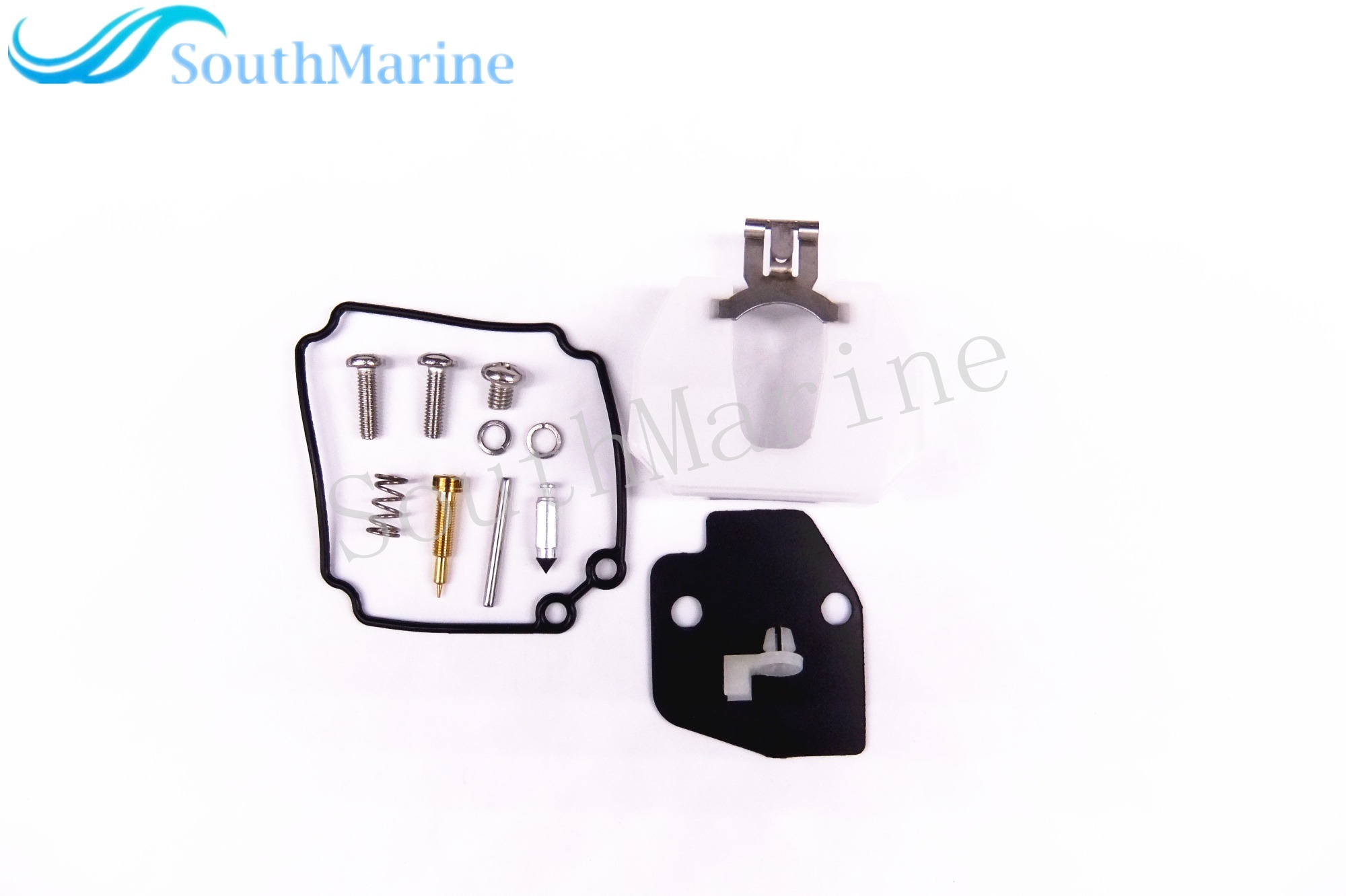Boat Motor Carburetor Repair Kit 61N-W0093-00-00 for Yamaha 30HP C30 Outboard Engine, 18-7737 9-37508