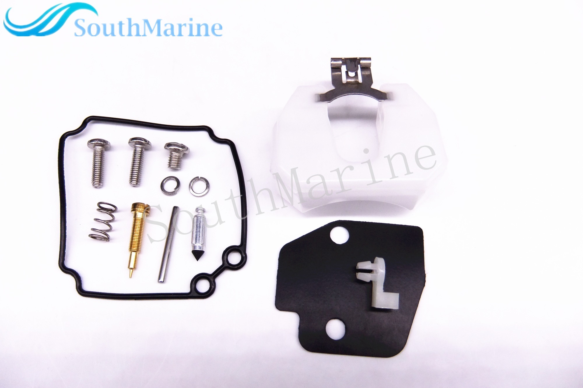 Boat Motor Carburetor Repair Kit 61N-W0093-00-00 for Yamaha 30HP C30 Outboard Engine, 18-7737 9-37508