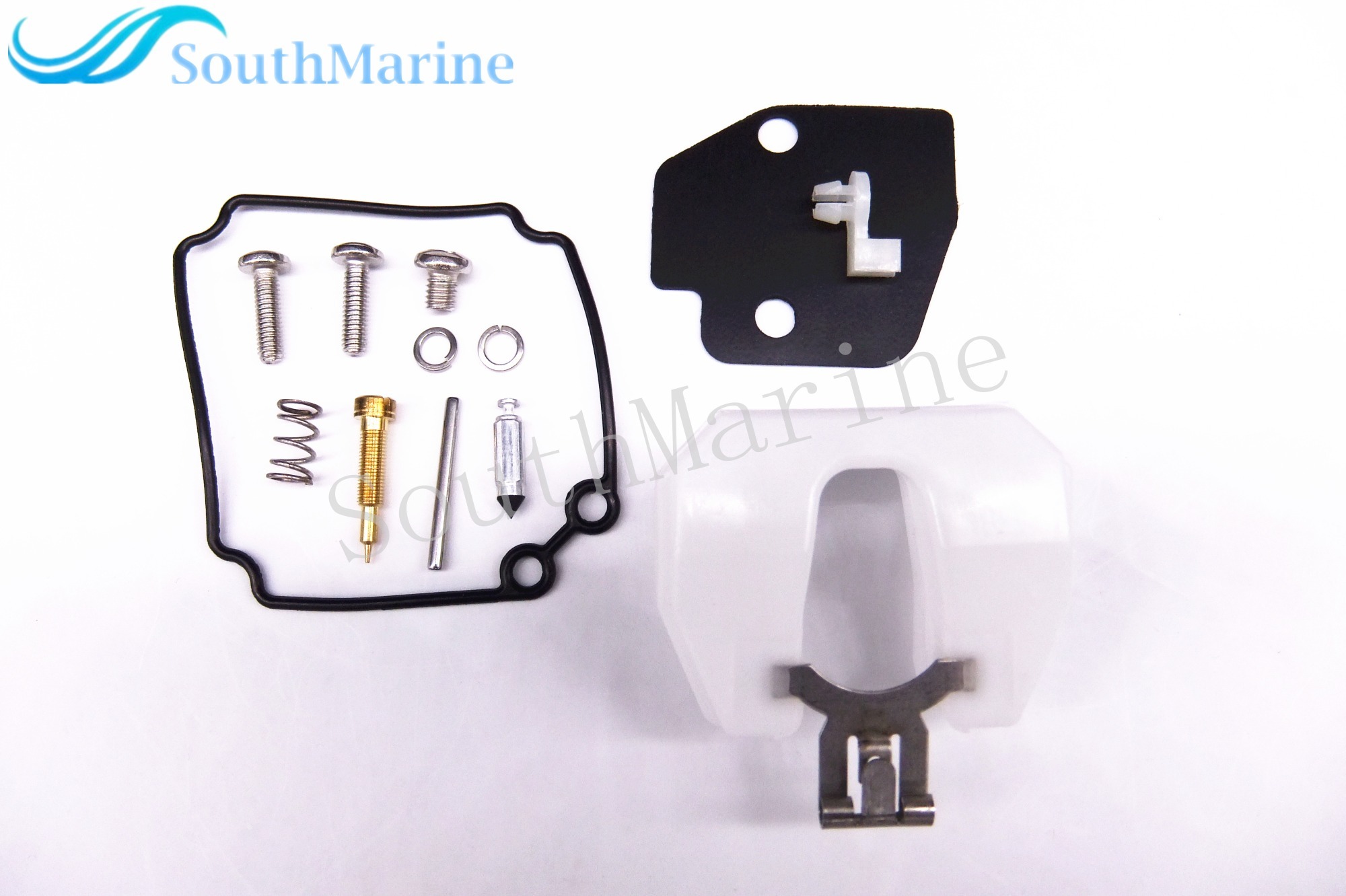 Boat Motor Carburetor Repair Kit 61N-W0093-00-00 for Yamaha 30HP C30 Outboard Engine, 18-7737 9-37508