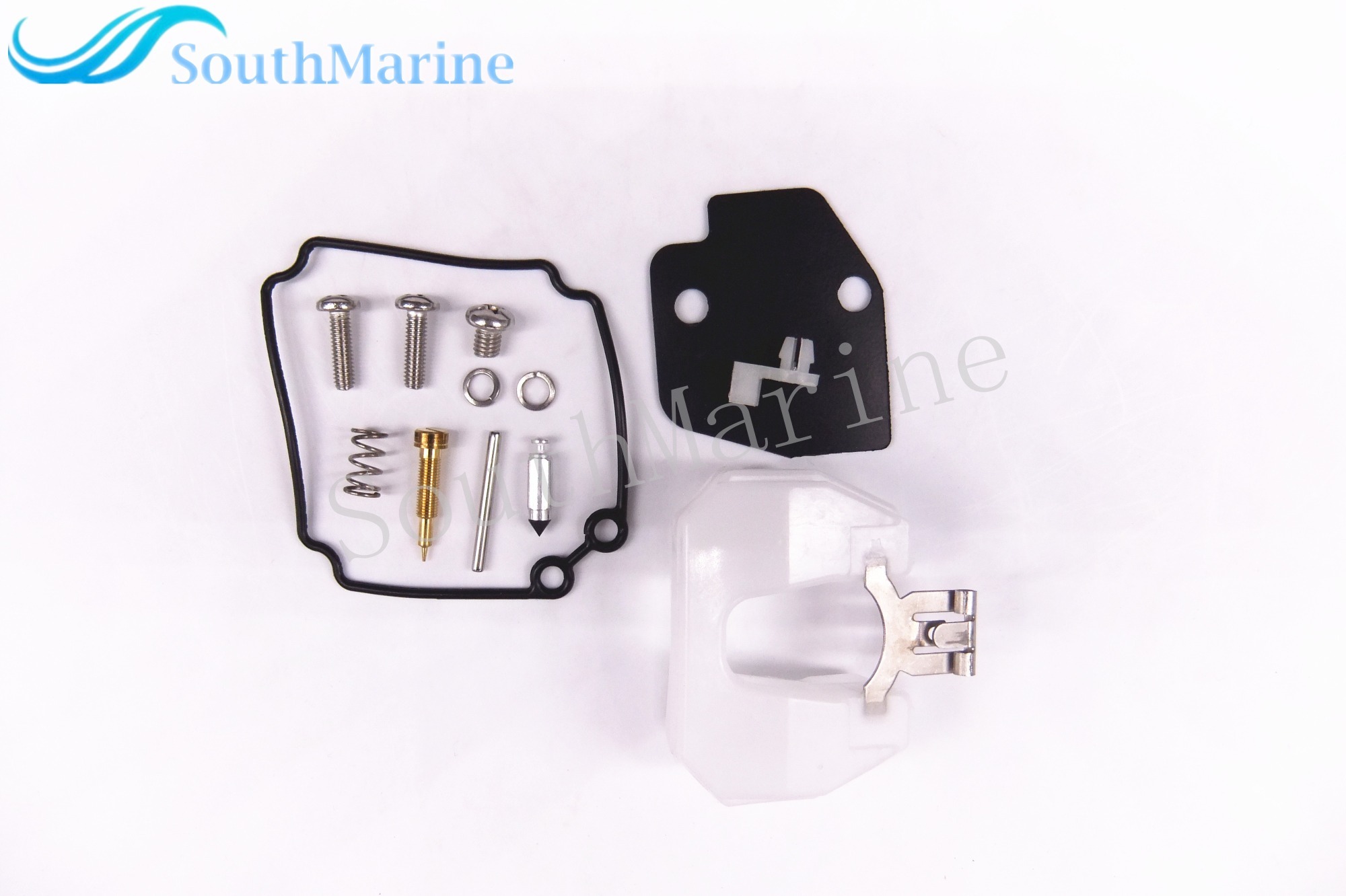 Boat Motor Carburetor Repair Kit 61N-W0093-00-00 for Yamaha 30HP C30 Outboard Engine, 18-7737 9-37508
