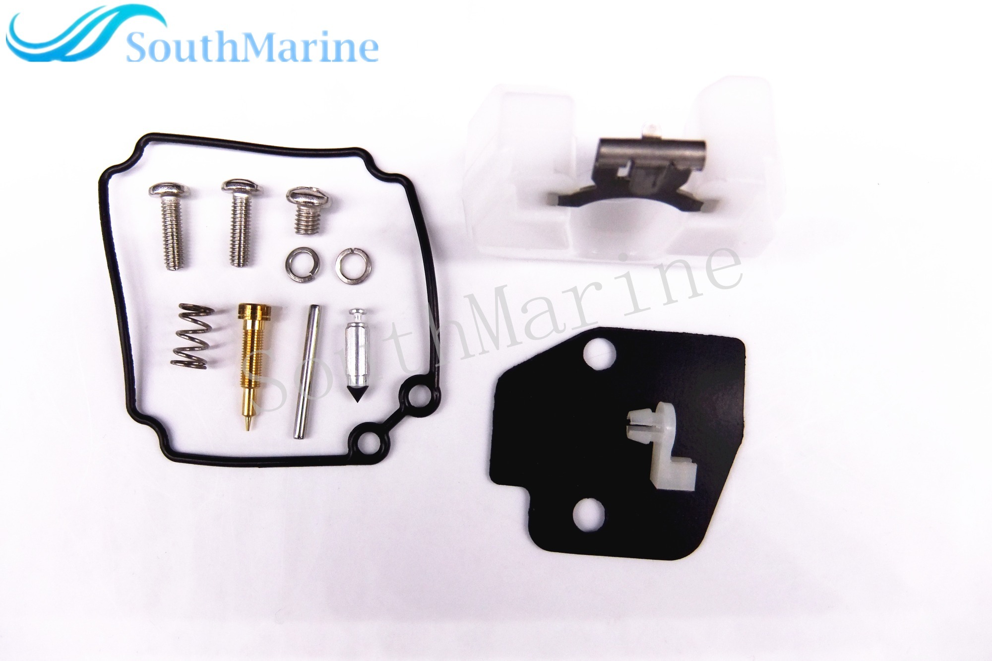 Boat Motor Carburetor Repair Kit 61N-W0093-00-00 for Yamaha 30HP C30 Outboard Engine, 18-7737 9-37508