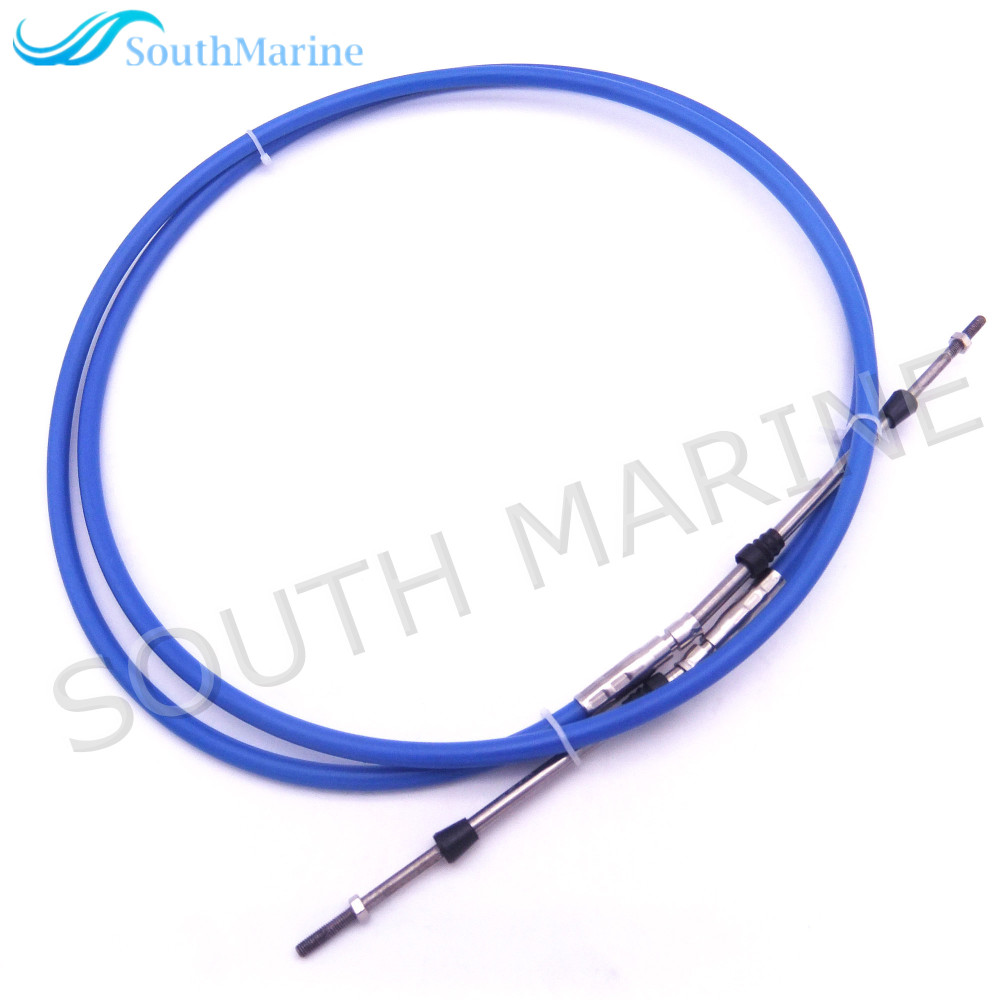 ABA-CABLE-10-GY Outboard Engine Remote Control Throttle Shift Cable 10ft for Yamaha Boat Motor Steering System 3.048m Blue