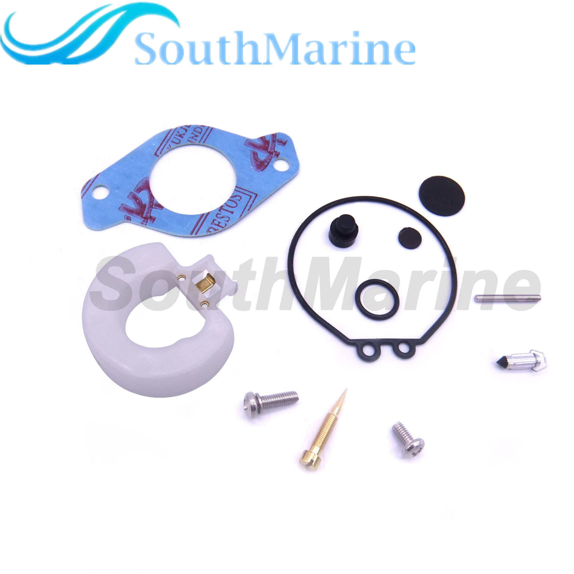 Boat Motor 6H3-W0093-00 6H3-W0093-01 6H3-W0093-02 Carburetor Repair Kit for Yamaha Outboard Engine 70HP, fits Sierra 18-7766